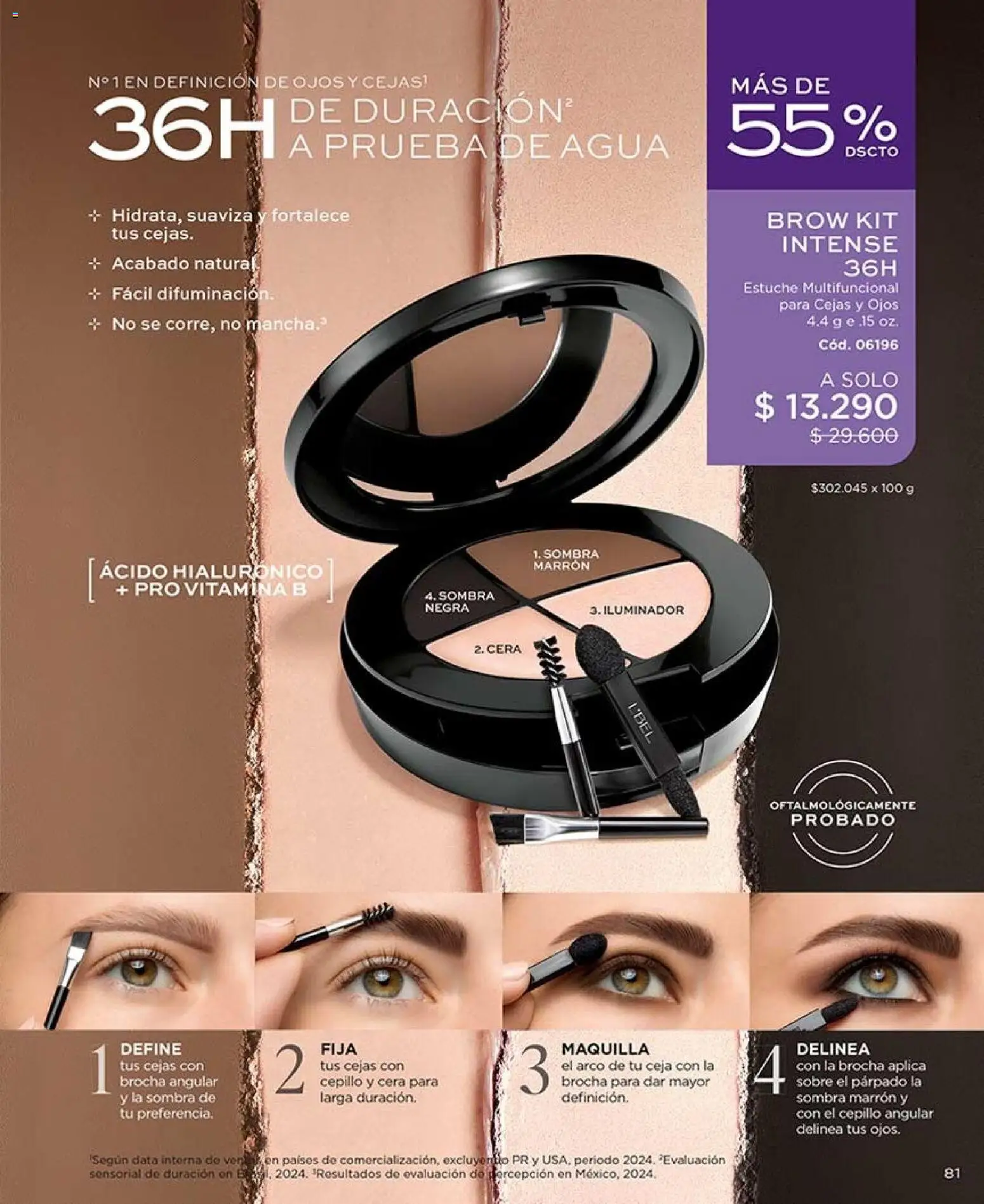 Catálogo L'Bel Campaña 11 │ válido desde el 15.06.2026 | Página: 81 | Productos: Cera, Cepillo, Sombra, Sobre