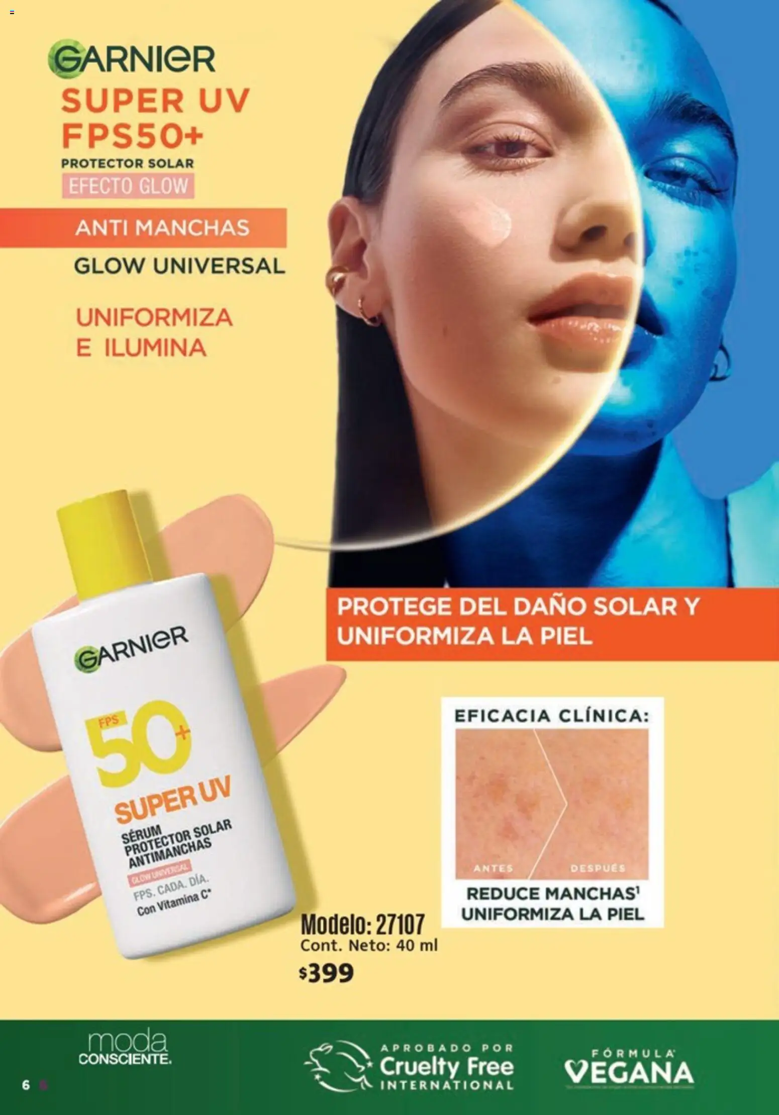 Nuevas ofertas de Ilusión válidas en toda la República Mexicana desde el 01.05.2026. ¡Encuentra las mejores ofertas en Ilusión catálogo Marcas Amigas! | Página: 8 | Productos: Serum, Protector solar