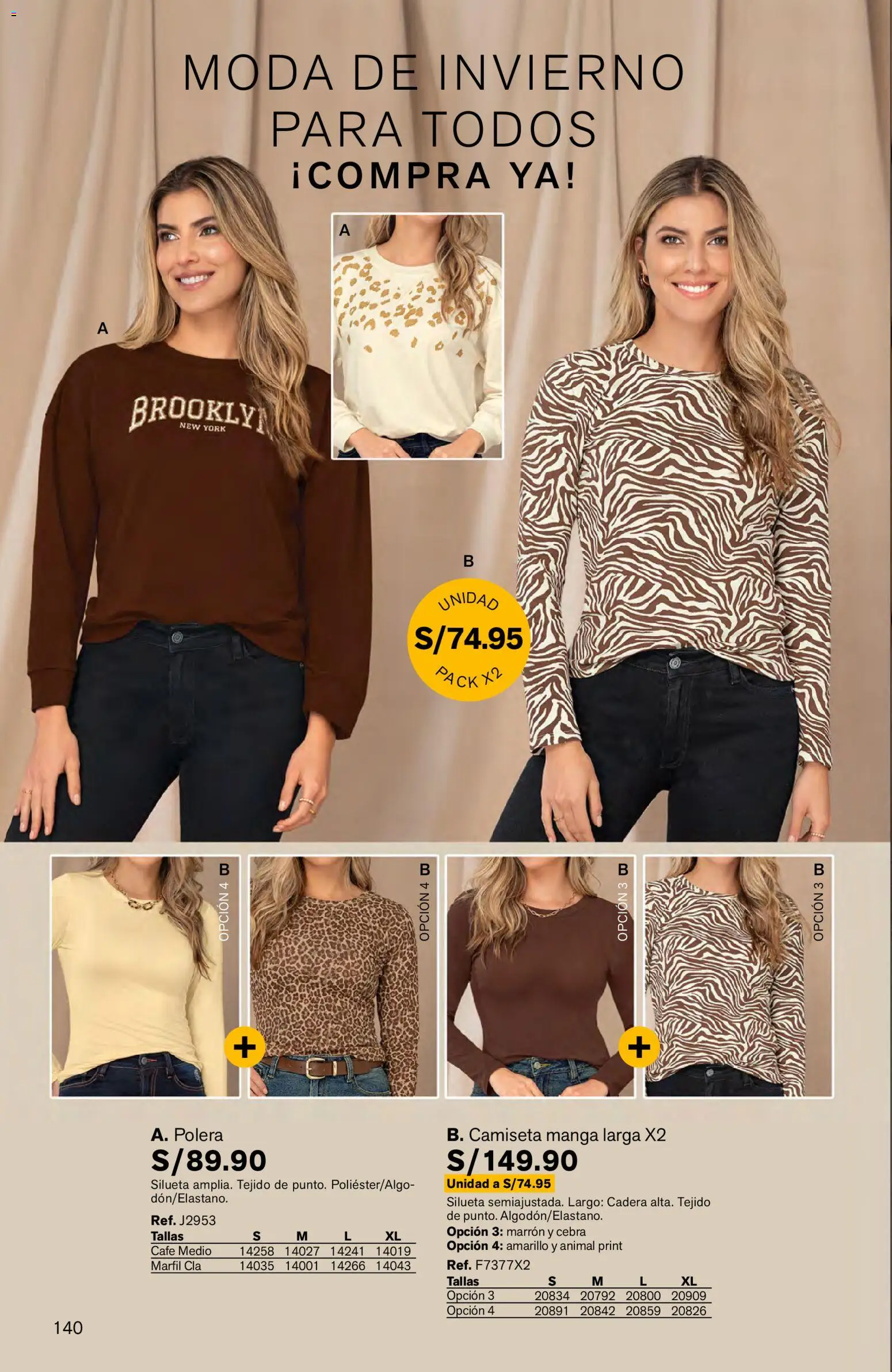 Catálogo Leonisa válido desde 04.06.2026 | Página: 140 | Productos: Café, Polera