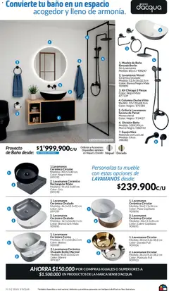 Homecenter catálogo -  Vista previa de la revista de la tienda Homecenter valido desde el 19.05.2026 | Página: 3 | Productos: Lavamanos, Cerámica, Baño, Ducha