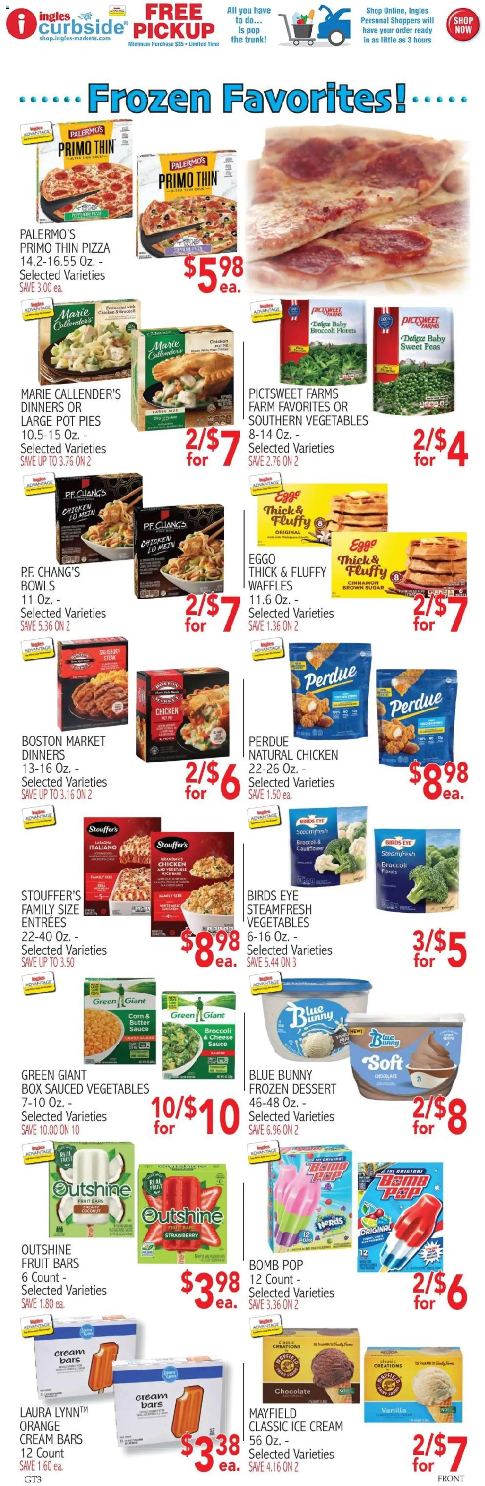 Ingles Weekly Ad - valid from 17.06.2026 | Page: 7 | Products: Chocolate, Pizza, Vegetables, Cauliflower