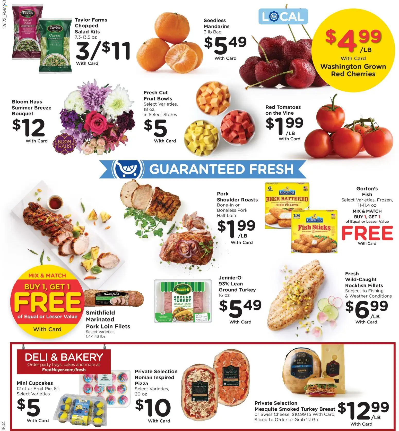 Fred Meyer Weekly Ad - valid from 07/08/2026 | Page: 12 | Products: Mandarins, Kale, Tomatoes, Bag
