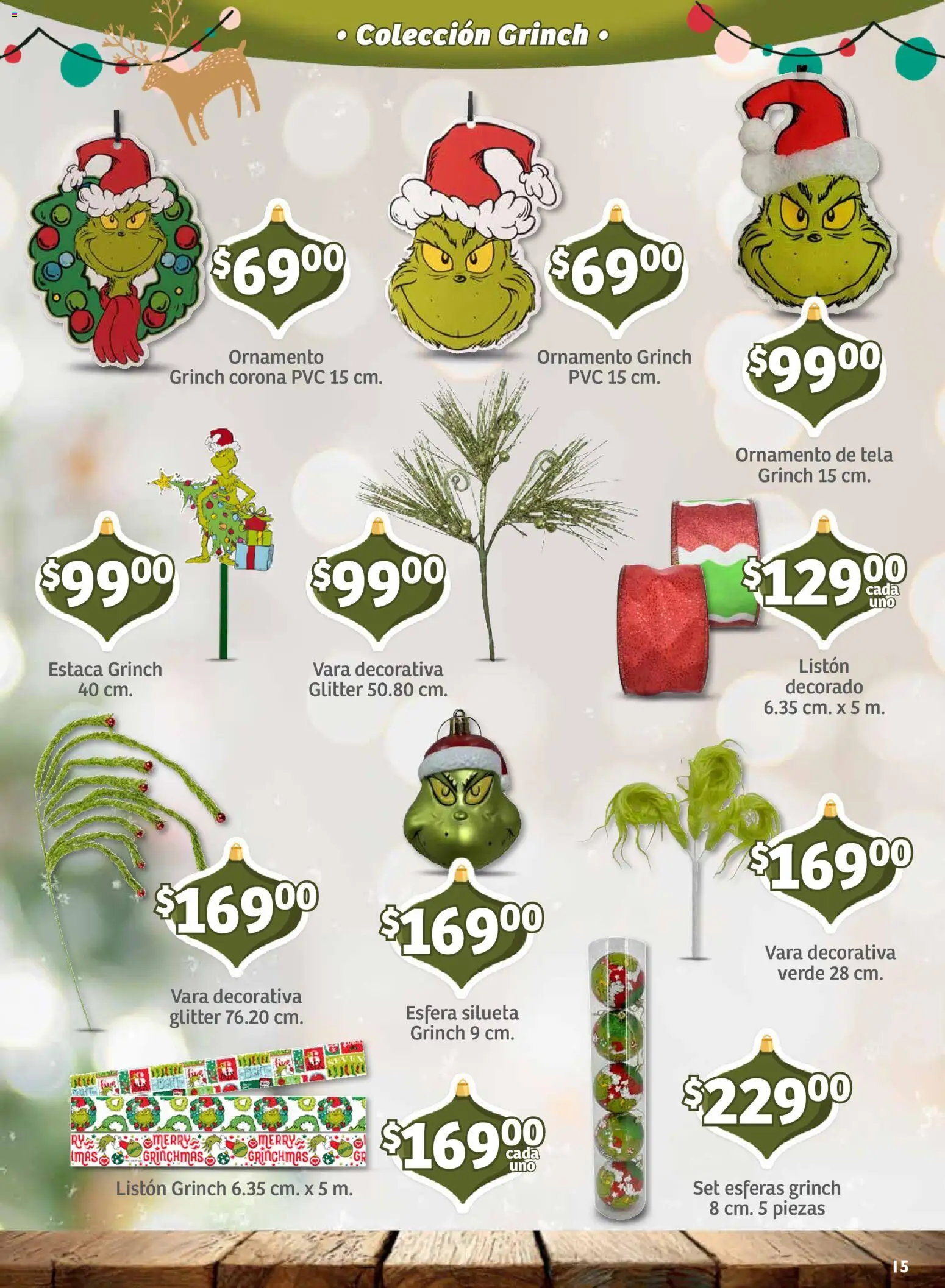 Nuevas ofertas de Soriana válidas en toda la República Mexicana desde el 30/09/2026. ¡Encuentra las mejores ofertas en Soriana folleto Decoración de Navidad Mercado! | Página: 15