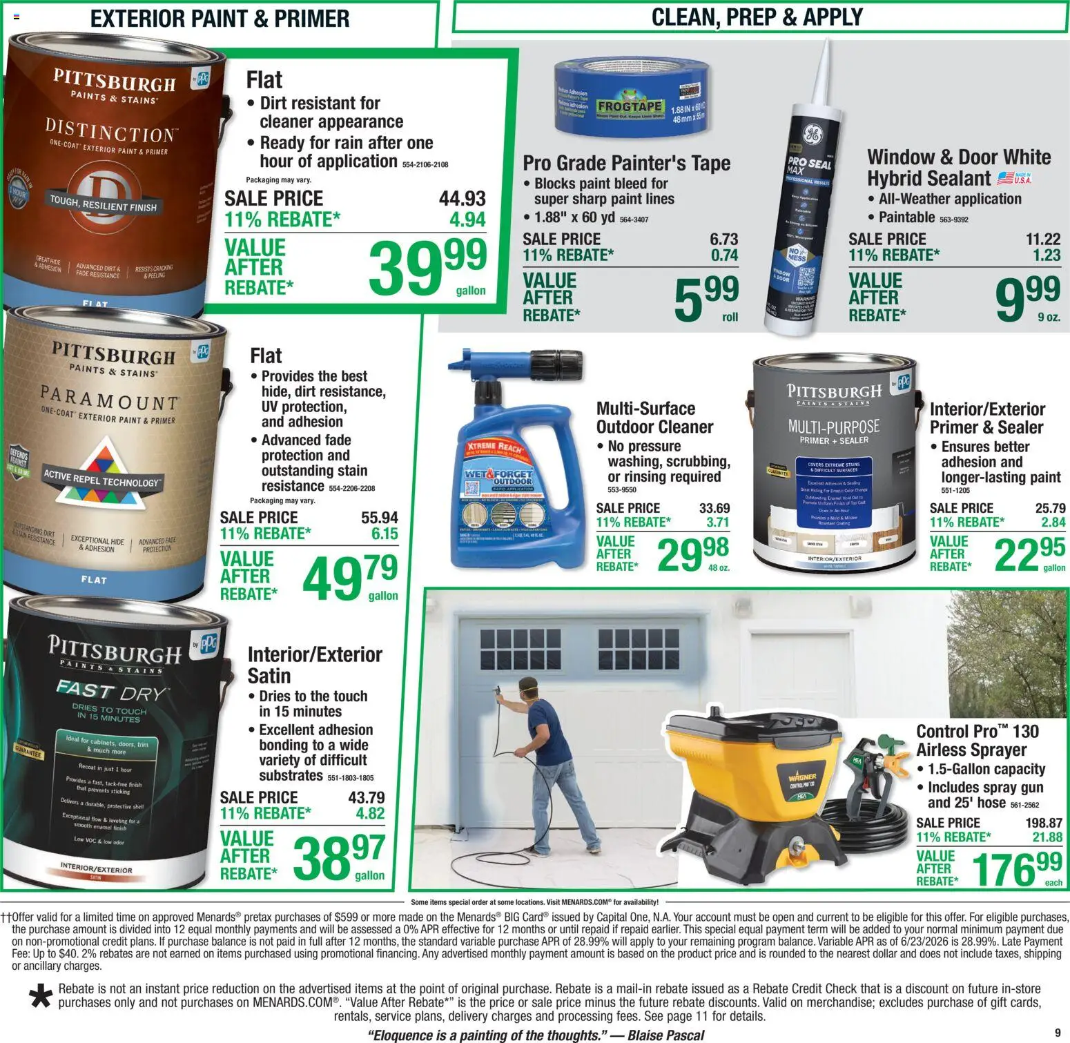 Menards Weekly Ad - valid from 07/23/2026 | Page: 13 | Products: Sealant, Trim, Peeling, Gun