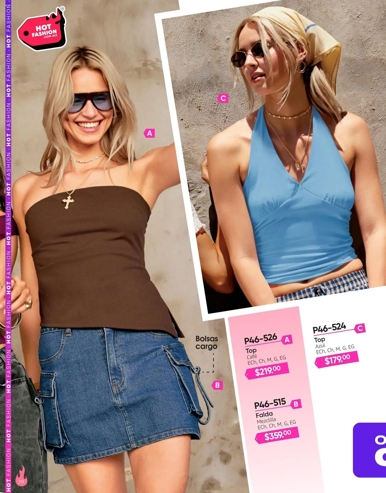 Nuevas ofertas de Cklass válidas en toda la República Mexicana desde el 03/08/2026. ¡Encuentra las mejores ofertas en Cklass catálogo Hot Fashion Ropa! | Página: 40 | Productos: Café, Falda