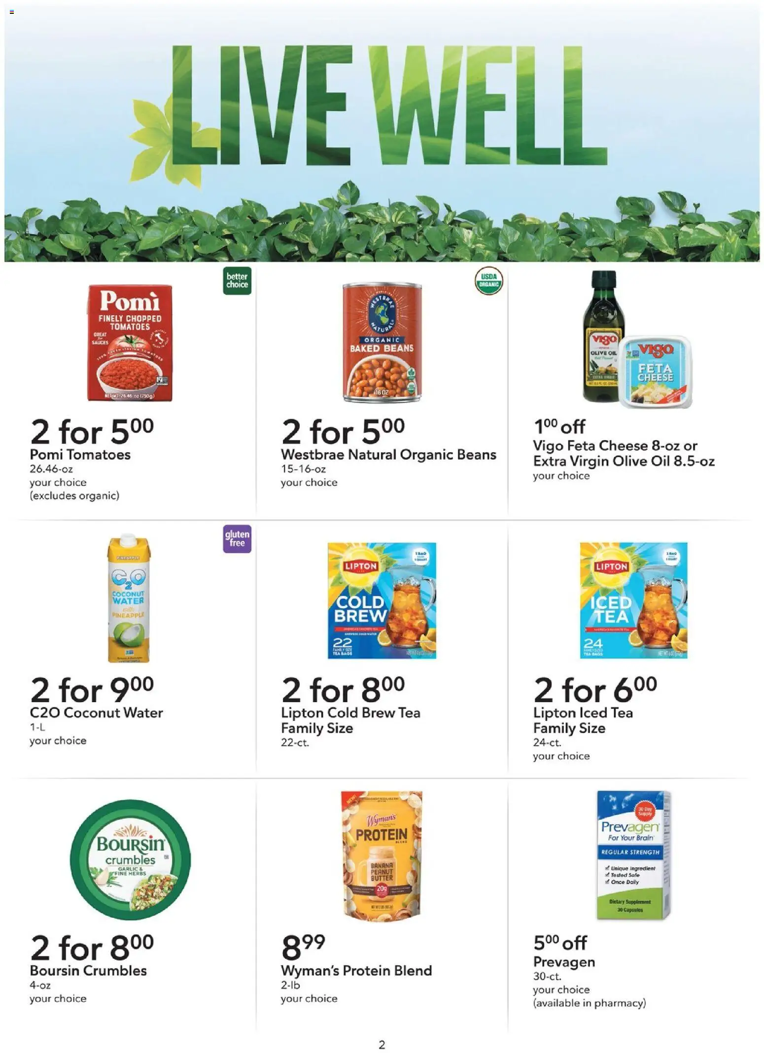 Publix Extra Savings - valid from 07/15/2026 | Page: 2 | Products: Oil, Tomatoes, Tea, Pineapple