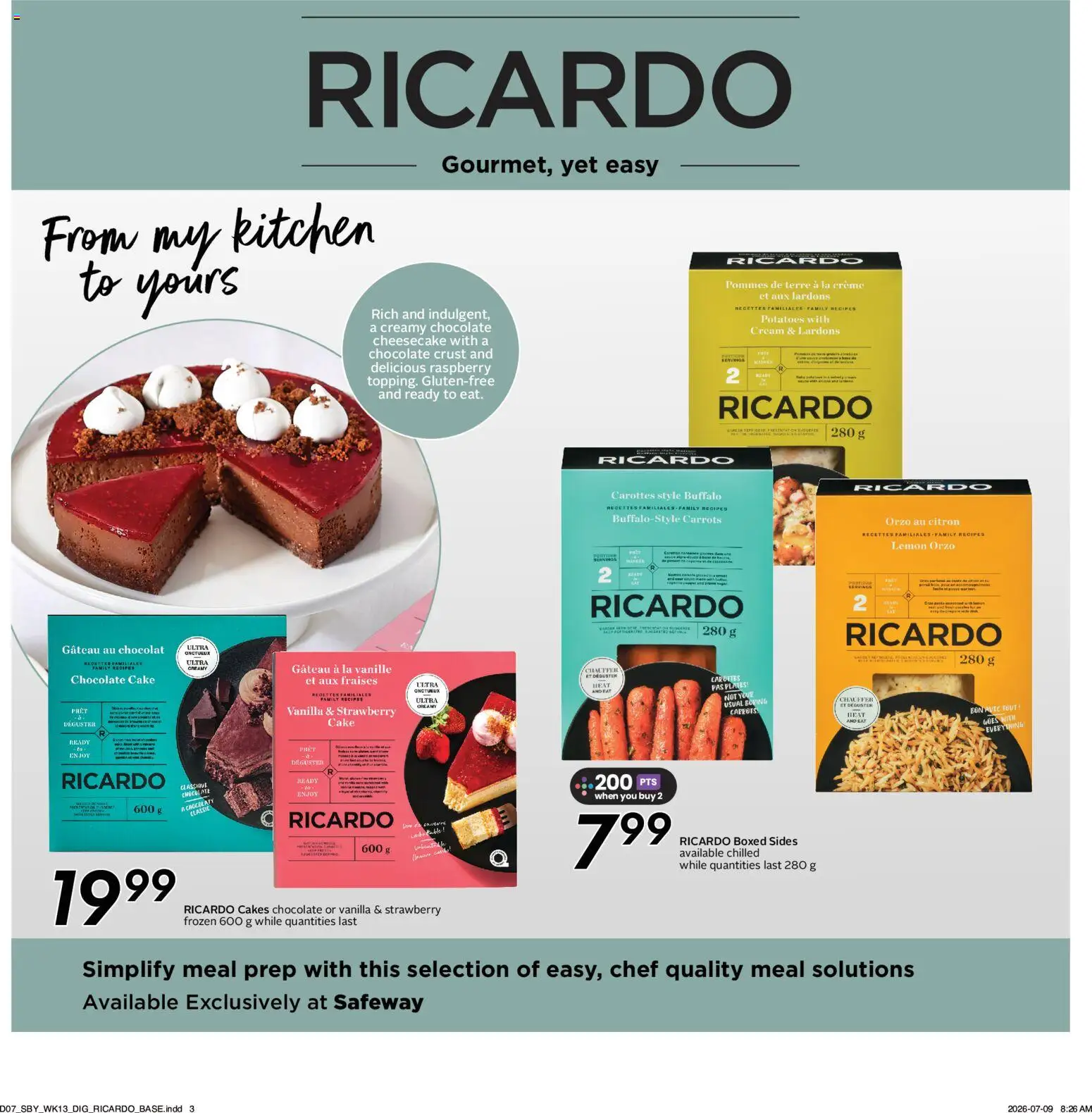 Safeway flyer valid from Jul 23, 2026 | Page: 19 | Products: Cream, Carrots, Vanilla, Chocolate
