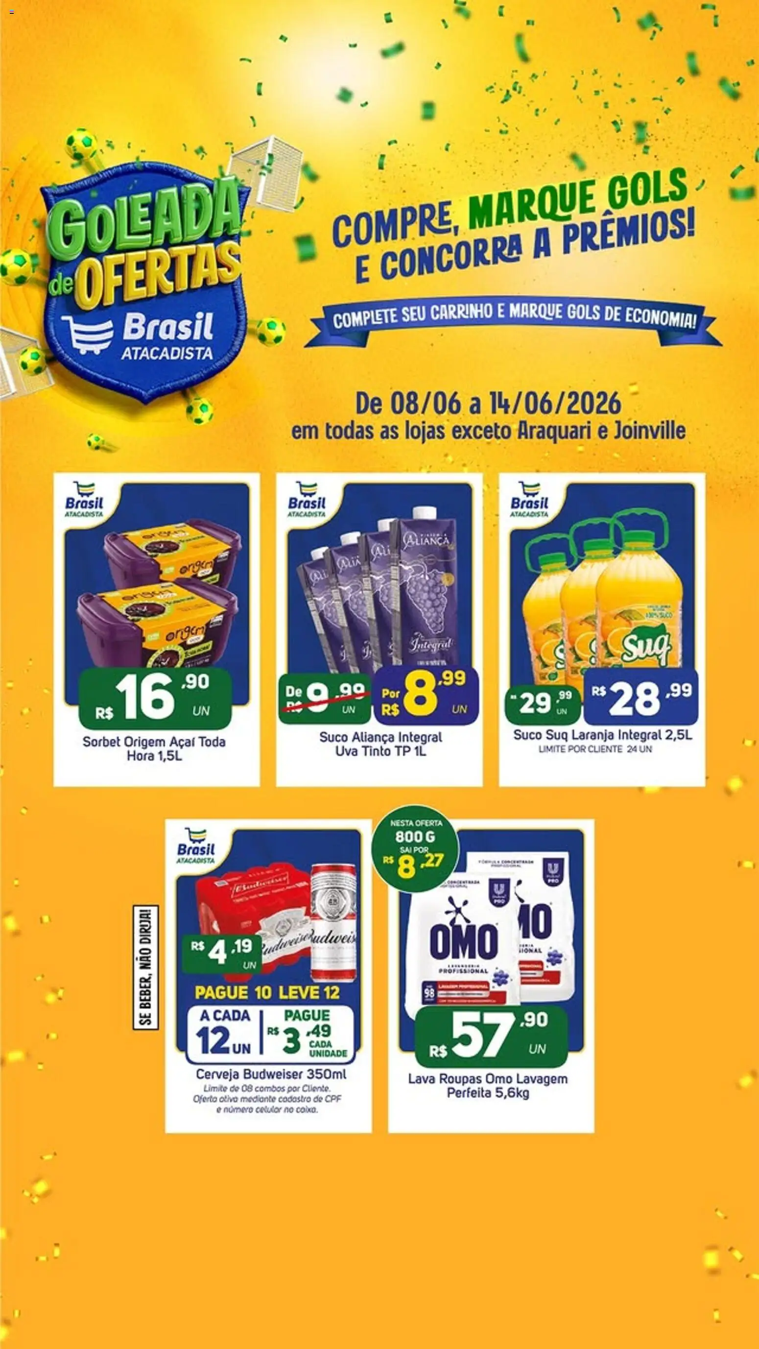 Brasil Atacadista Folheto - válido de 08.06.2026 | Página: 4 | Produtos: Celular, Aliança, Suco, Roupas