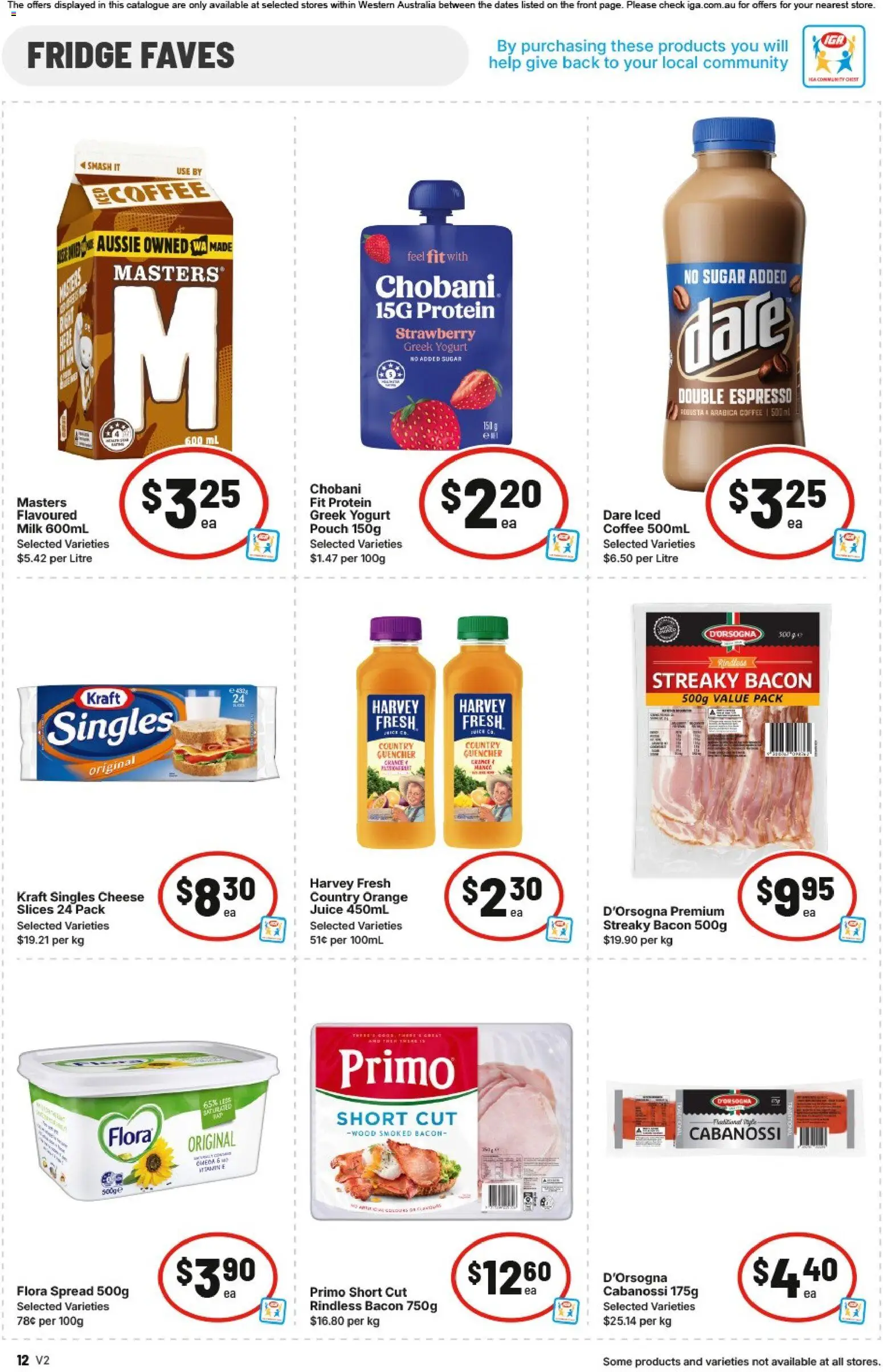 IGA catalogue - valid from 03.06.2026 | Page: 12 | Products: Milk, Coffee, Juice, Sugar