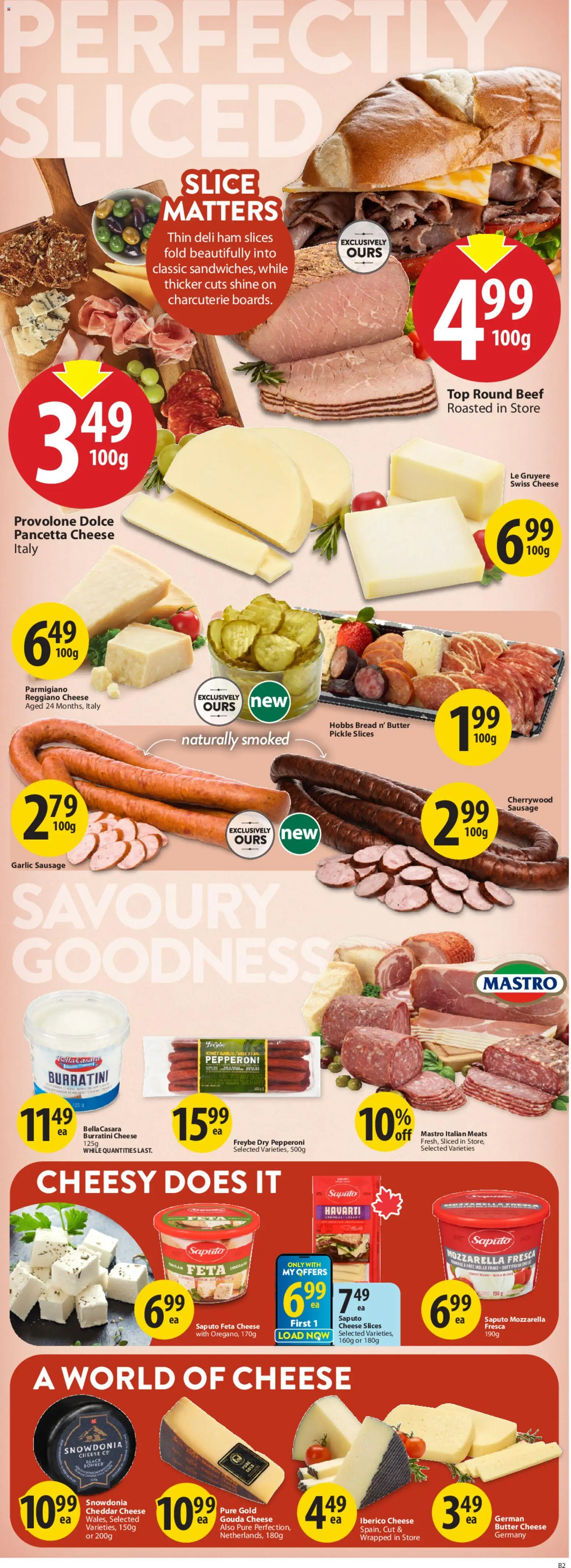 Save on foods flyer valid from 21.05.2026 | Page: 11 | Products: Beef, Butter, Cheese, Ham