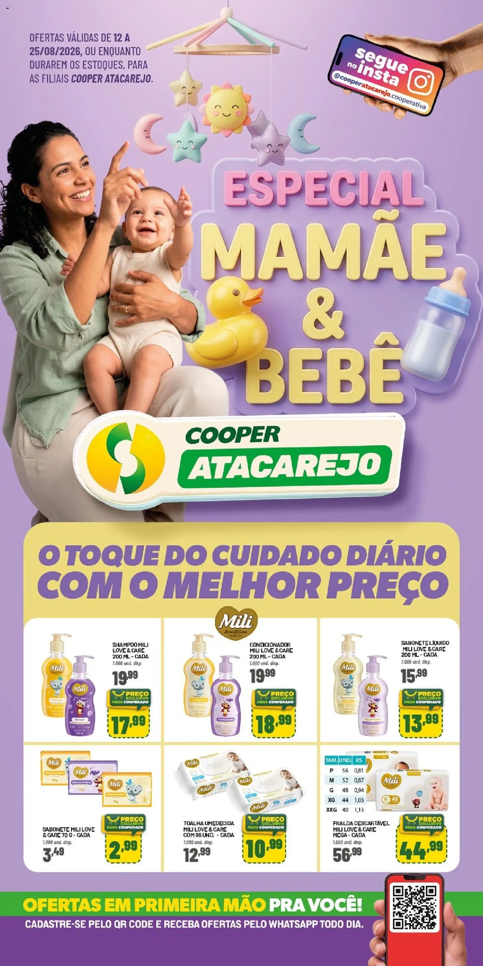 Cooper Folheto - válido de 12/08/2026 | Página: 1 | Produtos: Shampoo, Condicionador, Toalha umedecida, Sabonete líquido