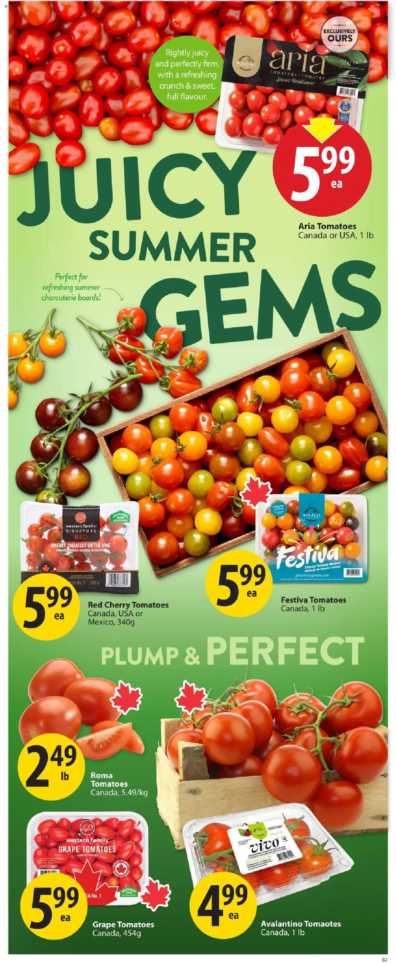 Save on foods flyer valid from Sep 10, 2026 | Page: 5 | Products: Cherry tomatoes, Tomatoes
