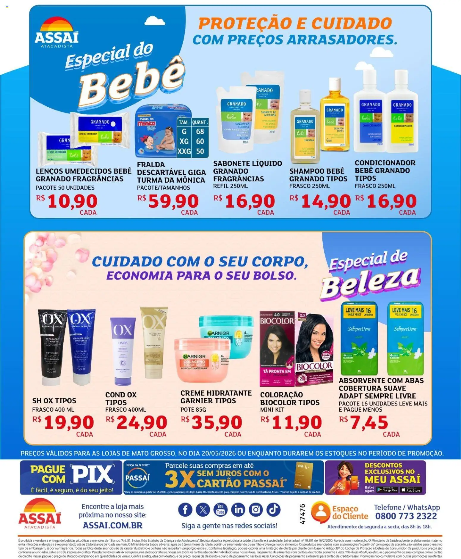 Assaí Atacadista Folheto - válido de 20.05.2026 | Página: 2 | Produtos: Pera, Pneus, Sabonete, Bebida
