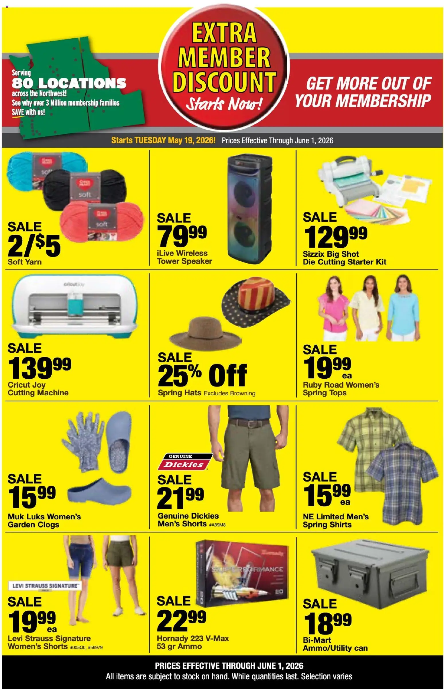 Bi-Mart Extra Member Discount - valid from 19.05.2026 | Page: 3 | Products: Yarn, Shorts, Starter, Ammo