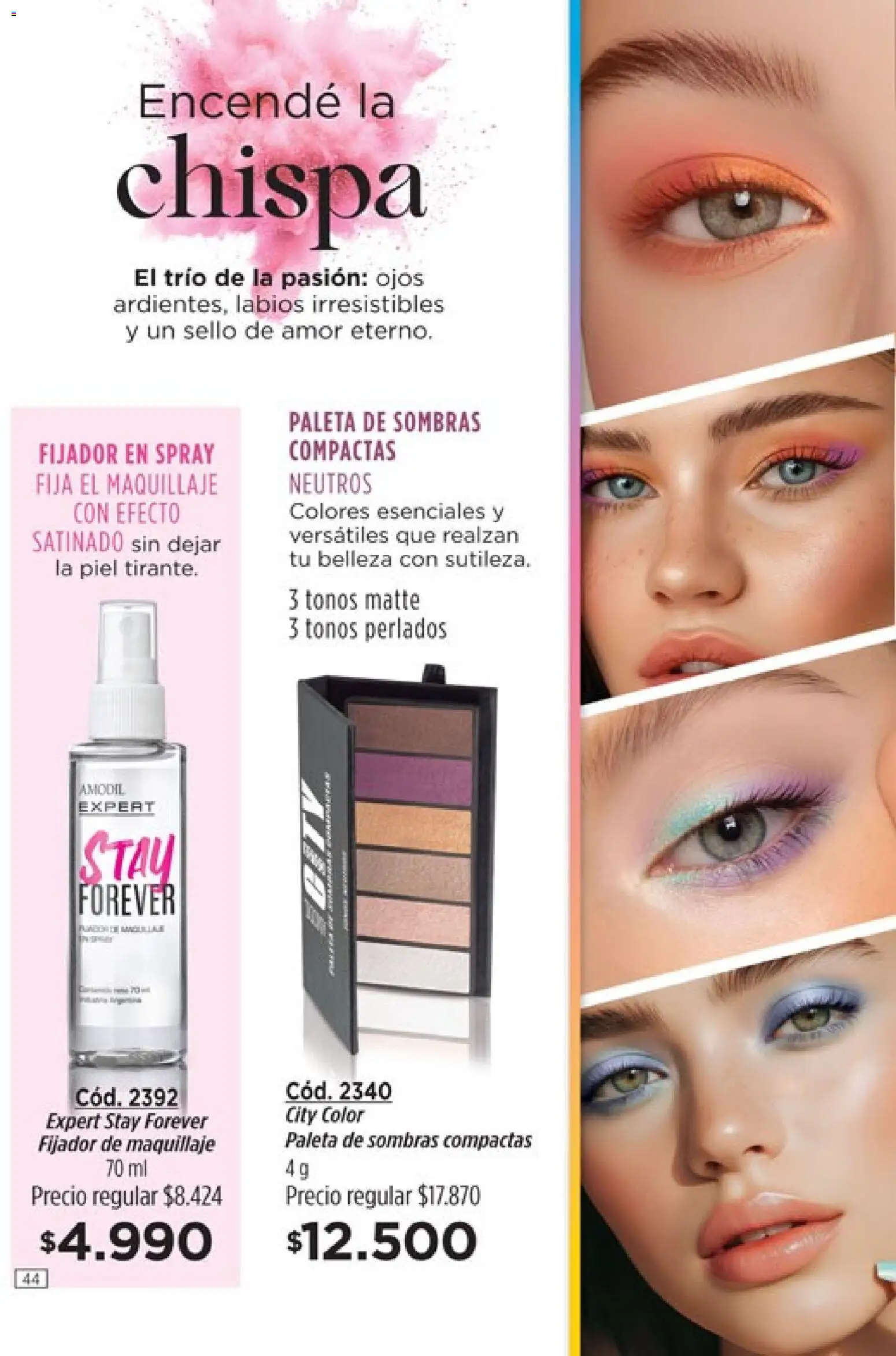 Catálogo Amodil Campaña 2 │ válido desde el 01.02.2026 | Página: 44 | Productos: Maquillaje, Fijador, Paleta