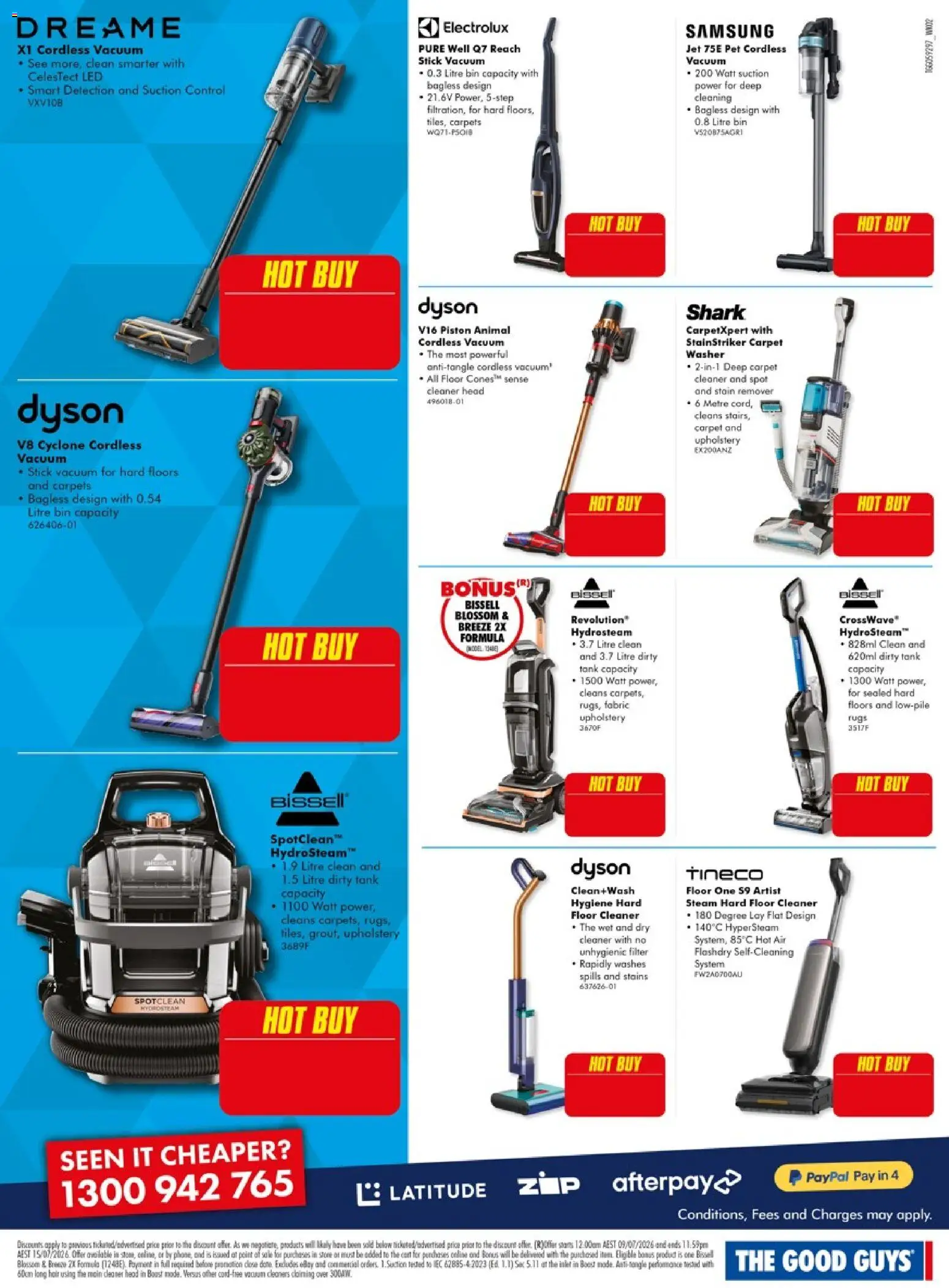 The Good Guys catalogue - valid from 09/07/2026 | Page: 10 | Products: Carpet, Cleaner, Stain remover, Washer