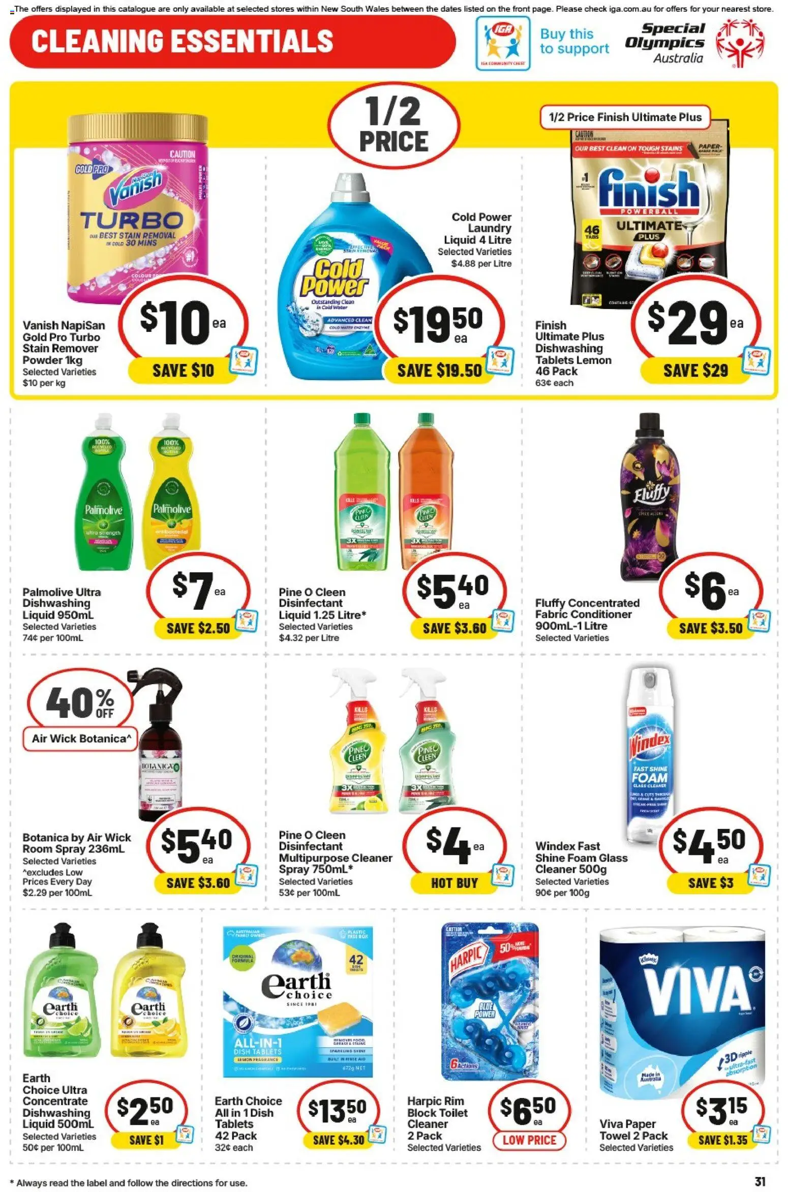 IGA catalogue - valid from 06.05.2026 | Page: 29 | Products: Cleaner, Water, Lemon, Multipurpose