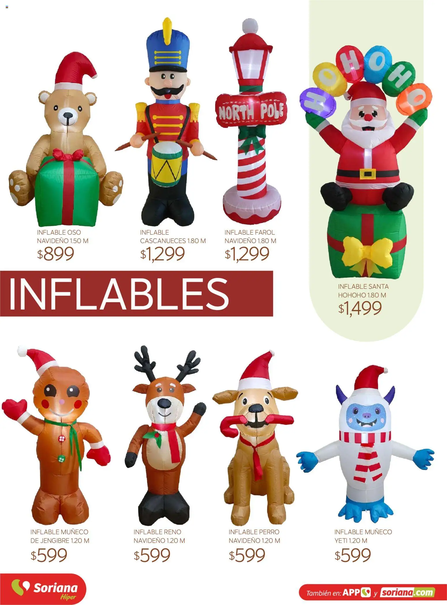 Nuevas ofertas de Soriana válidas en toda la República Mexicana desde el 30/09/2026. ¡Encuentra las mejores ofertas en Soriana Híper - Decoracion Navideña! | Página: 63 | Productos: Farol, Jengibre