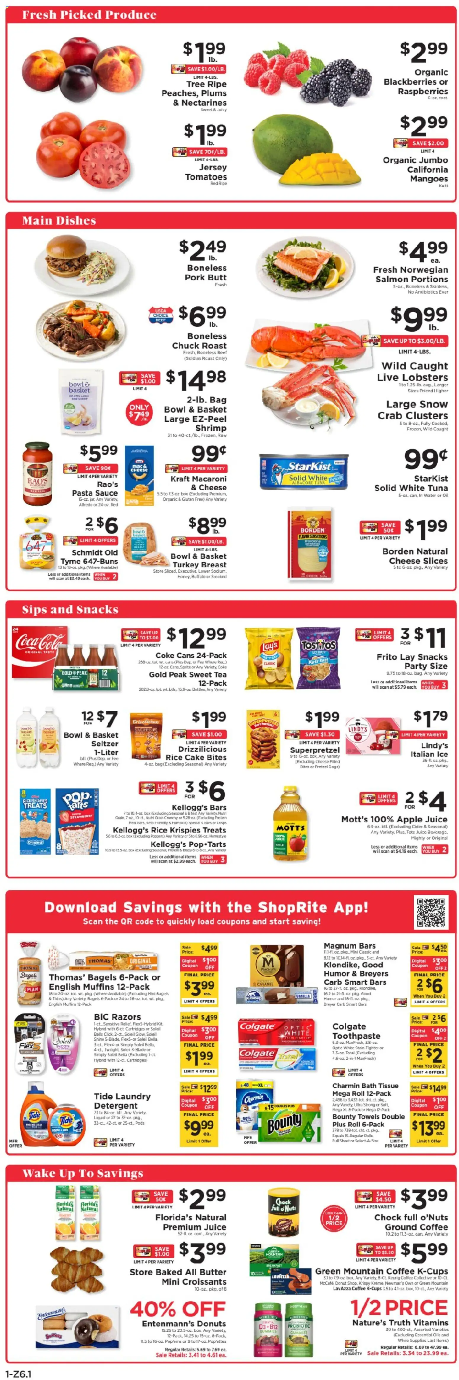 ShopRite Weekly Ad - valid from 08/16/2026 | Page: 2 | Products: Apple juice, Nectarines, Protein, Magnum