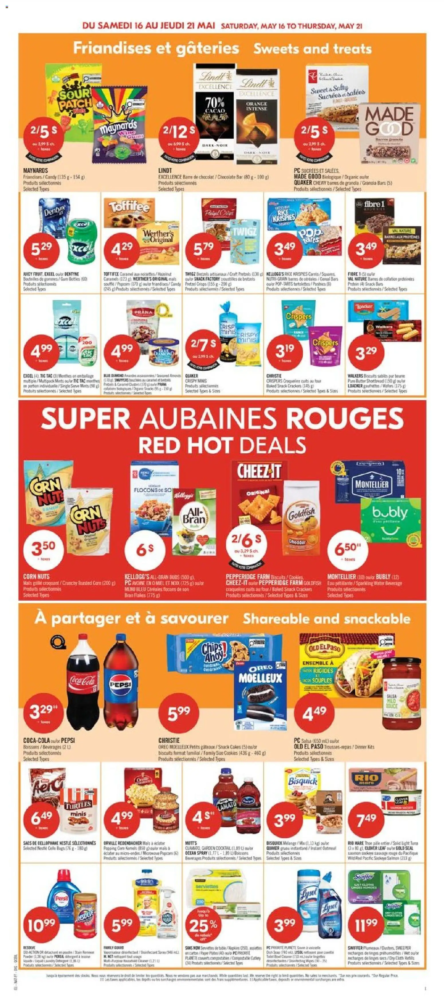 Pharmaprix flyer valid from 15.05.2026 | Page: 7 | Products: Cookies, Powder, Detergent, Chocolate