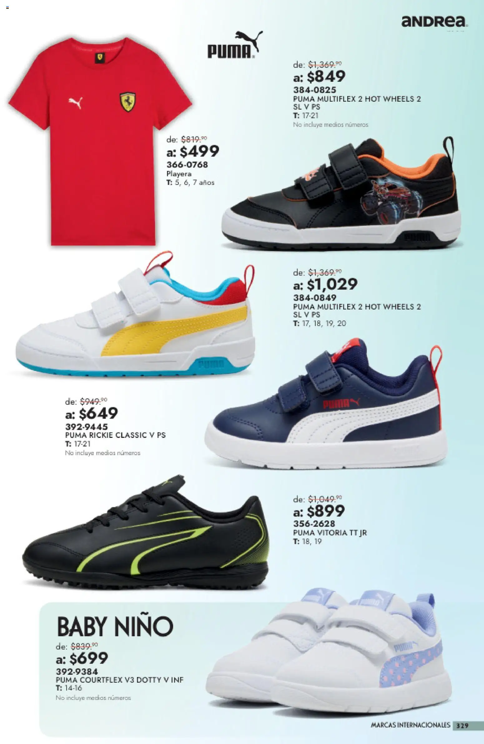 Nuevas ofertas de Andrea válidas en toda la República Mexicana desde el 26/07/2026. ¡Encuentra las mejores ofertas en Andrea catálogo Outlet! | Página: 329