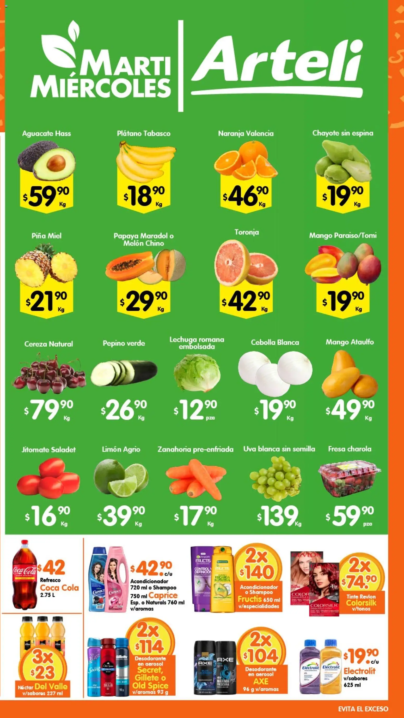 Nuevas ofertas de Arteli válidas en toda la República Mexicana desde el 21/07/2026. ¡Encuentra las mejores ofertas en Arteli folleto Express! | Página: 2 | Productos: Desodorante, Limón, Mango, Piña