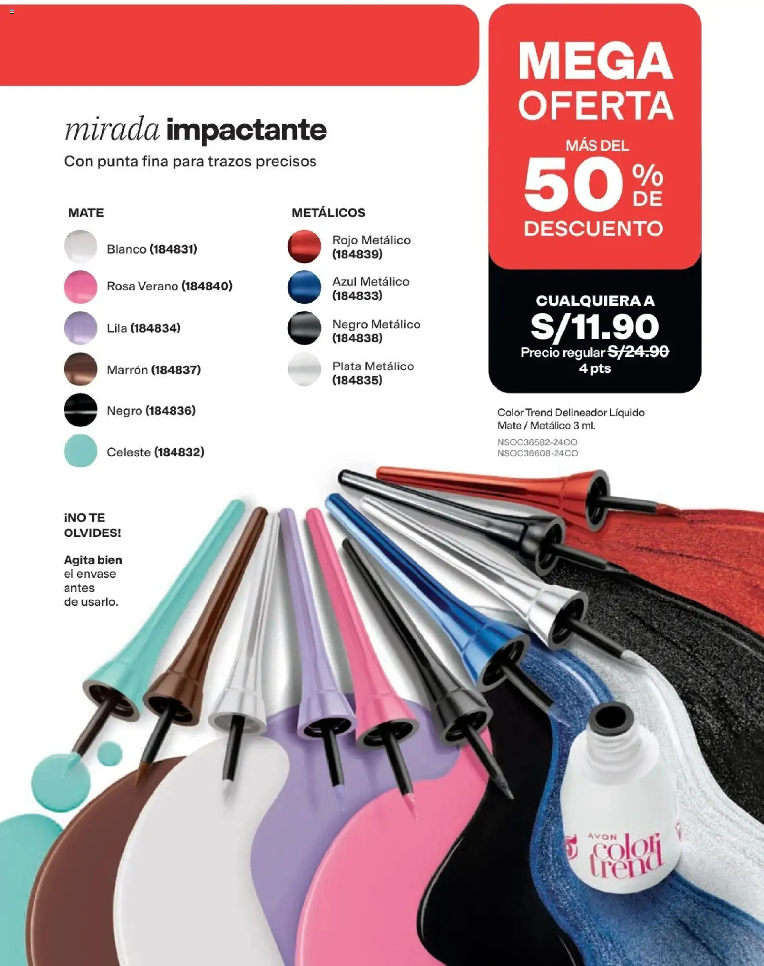 Catálogo Avon válido desde 22/07/2026 | Página: 226 | Productos: Delineador, Té