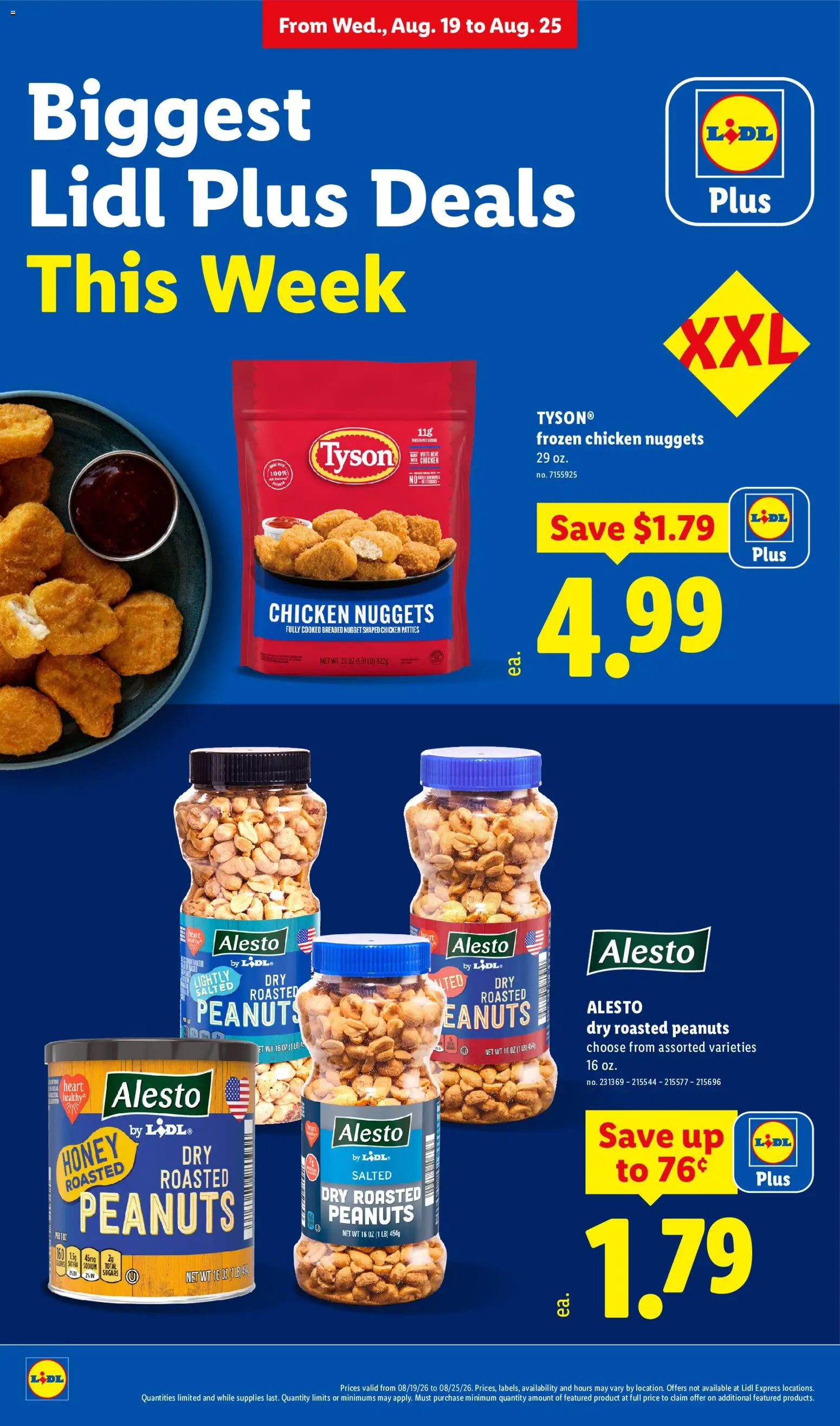 Lidl Weekly Ad - valid from 08/19/2026 | Page: 14 | Products: Chicken, Honey, Peanuts