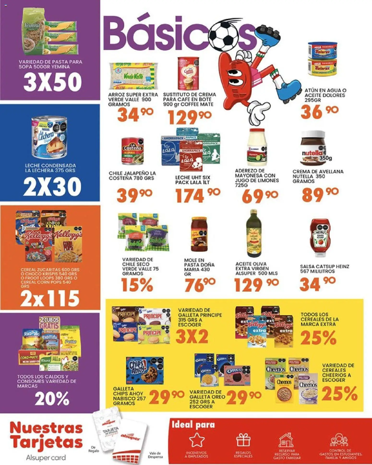 Nuevas ofertas de Alsuper válidas en toda la República Mexicana desde el 12.06.2026. ¡Encuentra las mejores ofertas en Alsuper folleto Calera! | Página: 6 | Productos: Sopa, Aceite de oliva, Cereales, Pasta