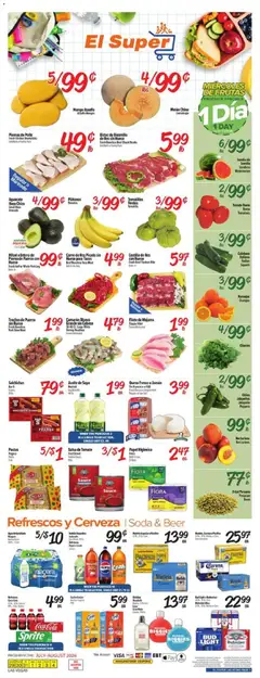 Preview of El Super weekly ads valid from 07/29/2026
