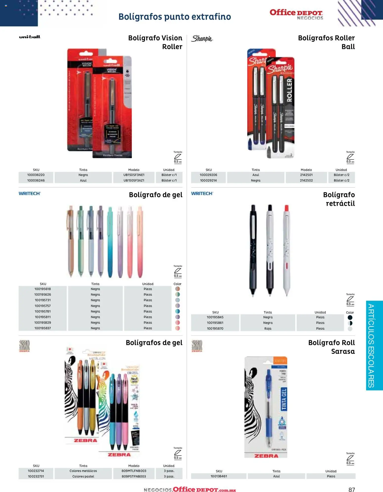Nuevas ofertas de Office Depot válidas en toda la República Mexicana desde el 12.01.2026. ¡Encuentra las mejores ofertas en Office Depot catálogo 2026! | Página: 89 | Productos: Pastel