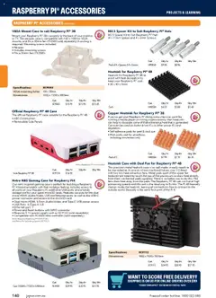 Preview of Jaycar Engineering & Scientific Catalogue 2025/2026  - valid from 09.07.2025 | Page: 140 | Products: Accessories, Player, Usb, Fan