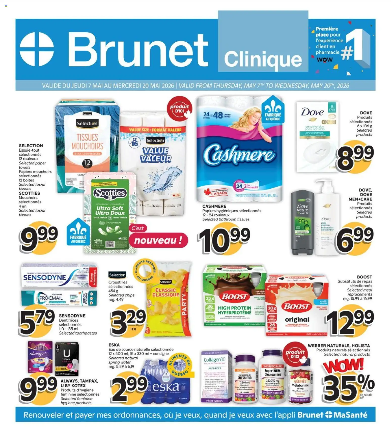 Brunet flyer valid from 07.05.2026 | Page: 1 | Products: Chips, Chocolate