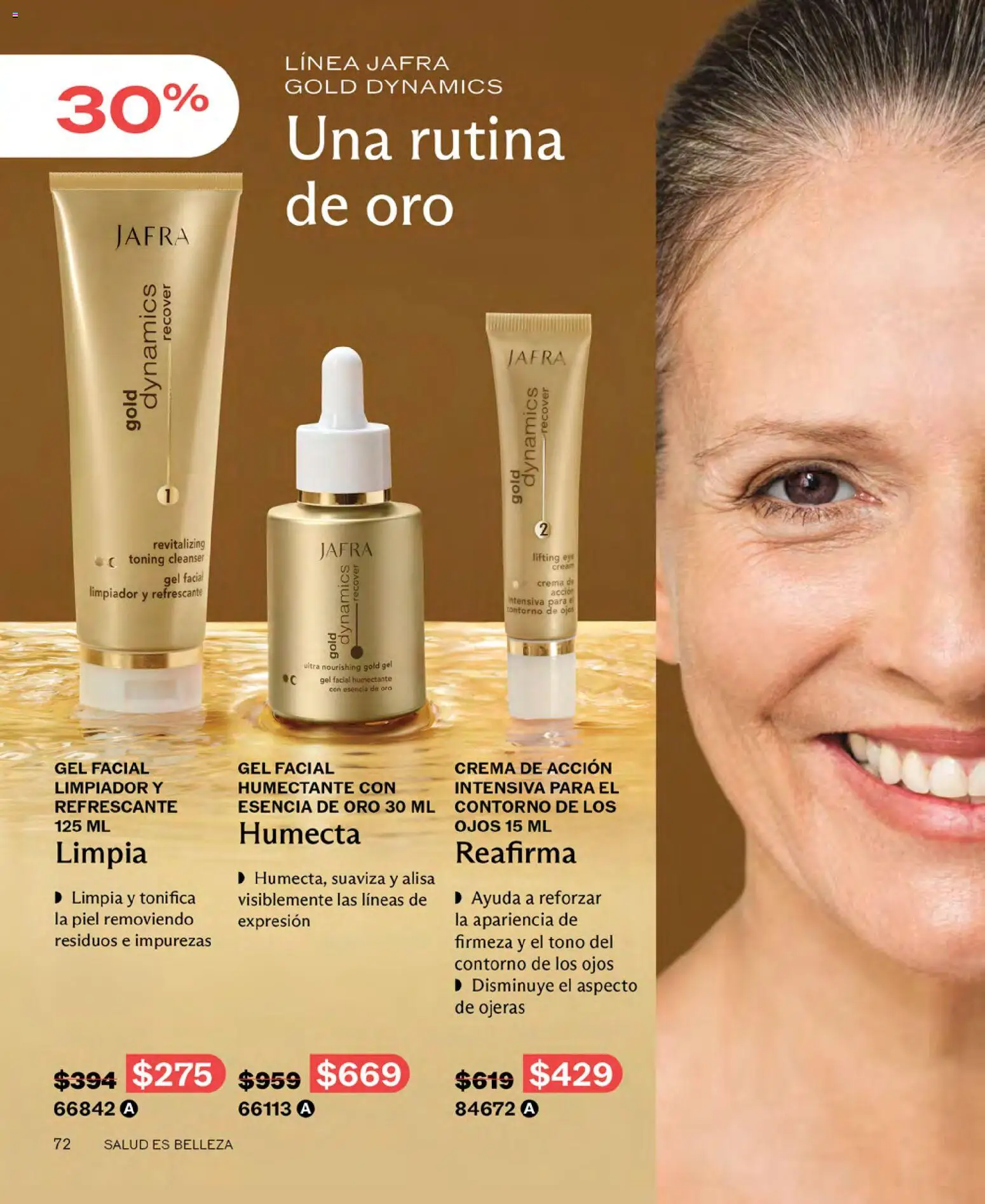 Nuevas ofertas de JAFRA válidas en toda la República Mexicana desde el 01.05.2026. ¡Encuentra las mejores ofertas en JAFRA catálogo! | Página: 72 | Productos: Contorno de ojos, Crema, Contorno, Limpiador