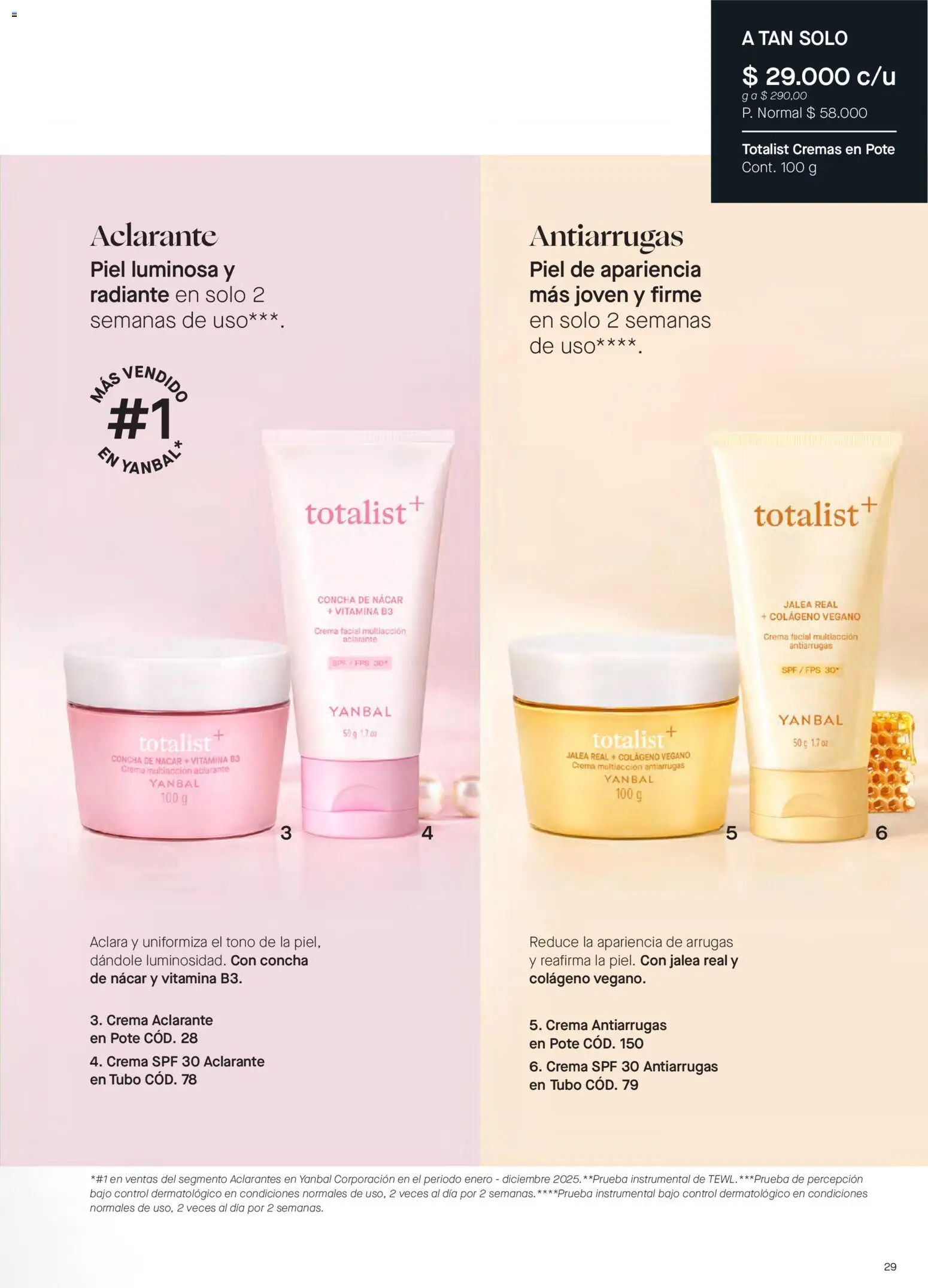 Yanbal revista - valida desde el 20/06/2026 | Página: 29 | Productos: Crema