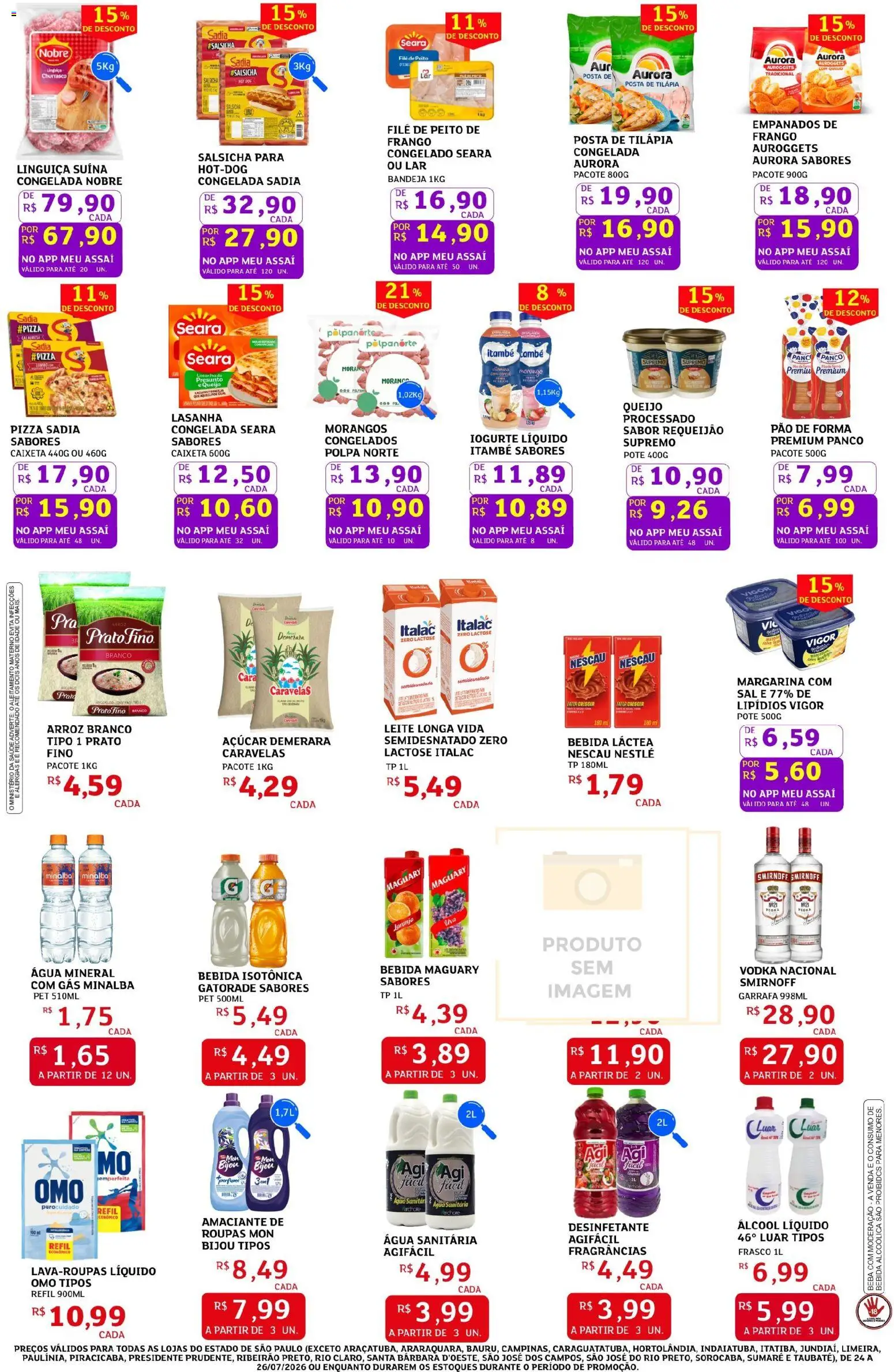 Assaí Atacadista Folheto - válido de 25/09/2026 | Página: 2 | Produtos: Linguiça, Queijo, Tilápia, Frango