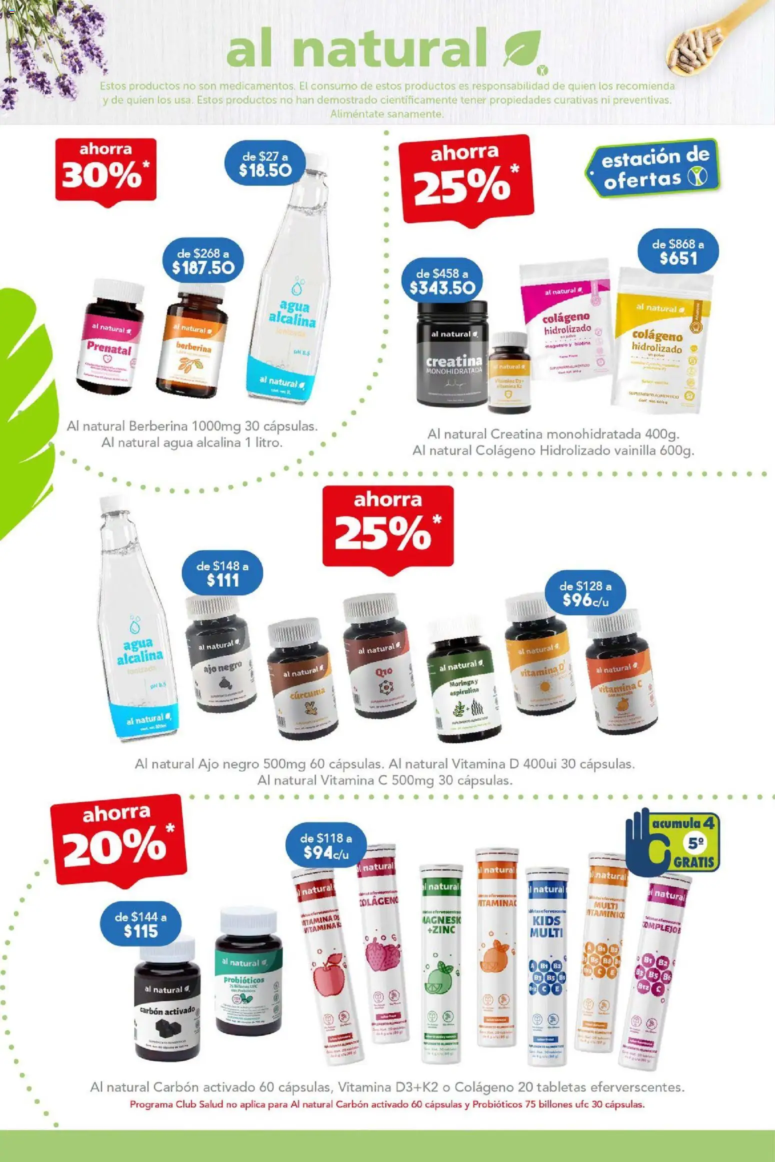 Nuevas ofertas de Farmacia San Pablo válidas en toda la República Mexicana desde el 12/07/2026. ¡Encuentra las mejores ofertas en Farmacia San Pablo catálogo! | Página: 9 | Productos: Ajo, Agua, Cúrcuma