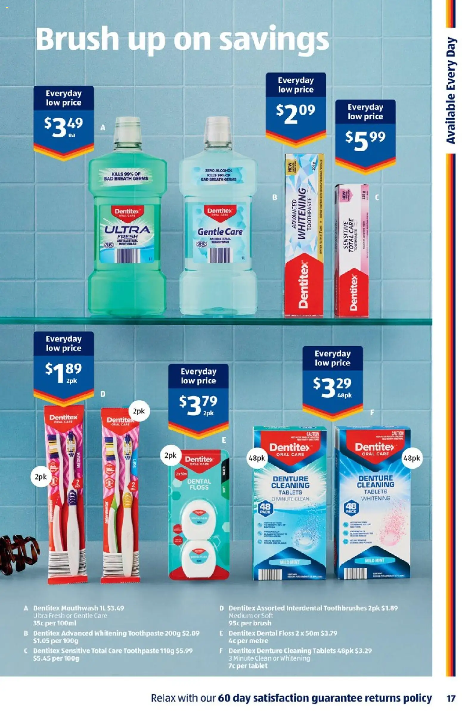 Aldi catalogue - valid from 25/08/2026 | Page: 17 | Products: Brush, Toothpaste, Toothbrush, Tablet