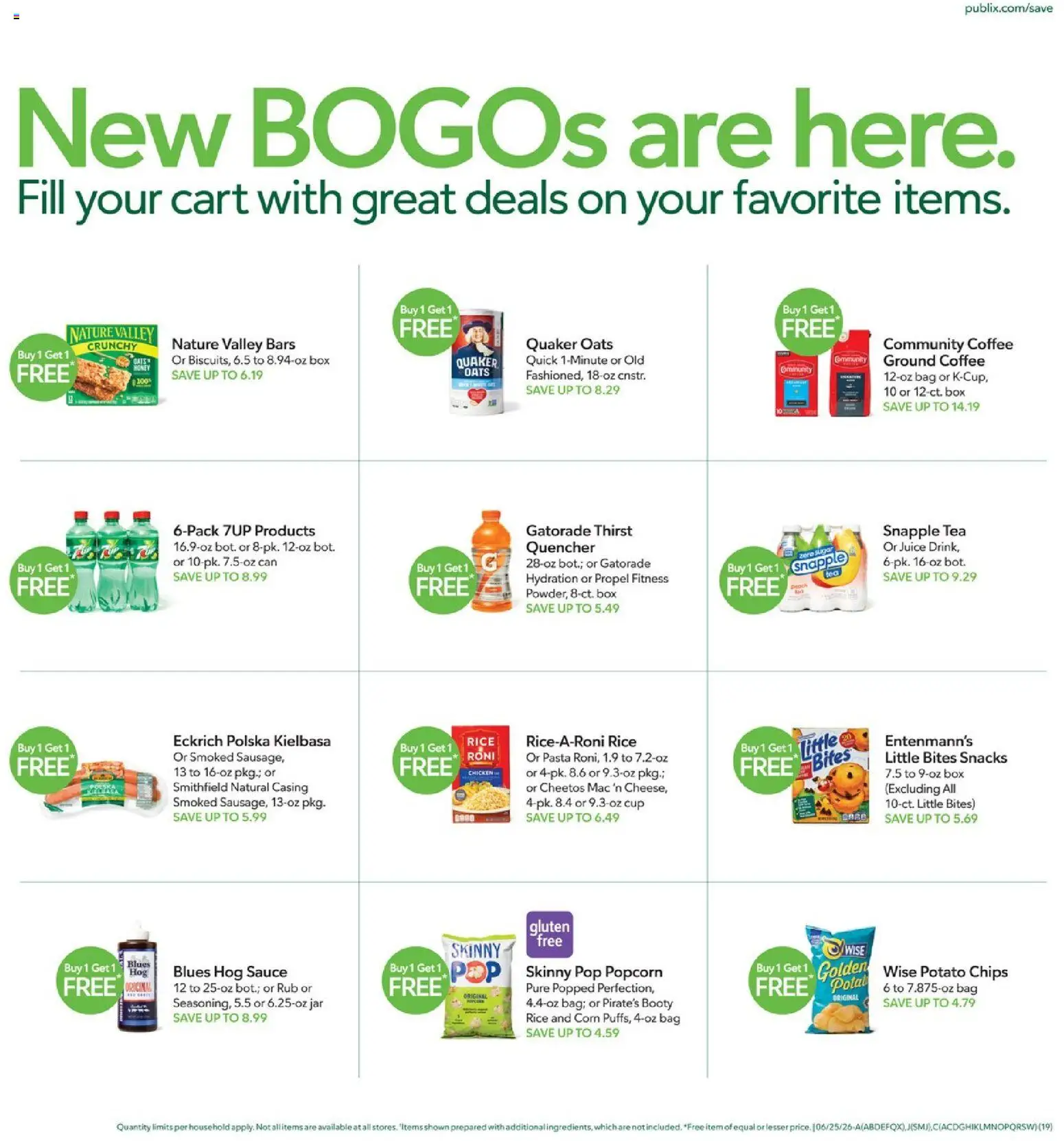 Publix Weekly Ad - valid from 06/24/2026 | Page: 19 | Products: Juice, Tea, Pasta, Chips