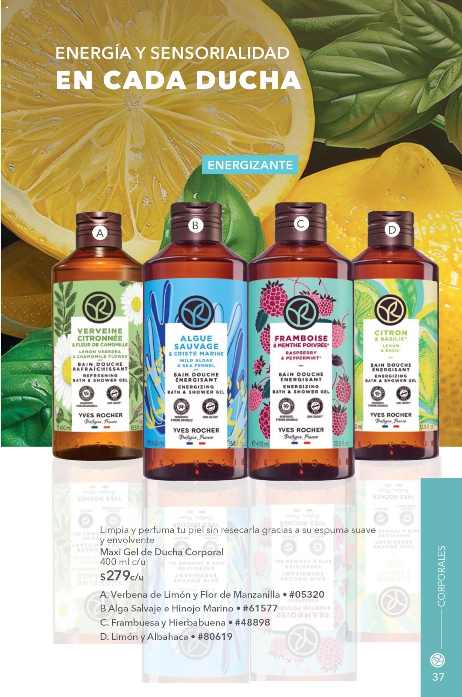 Nuevas ofertas de Yves Rocher válidas en toda la República Mexicana desde el 04/08/2026. ¡Encuentra las mejores ofertas en Yves Rocher campaña 11 2026! | Página: 39 | Productos: Hinojo, Limón, Espuma, Gel de ducha
