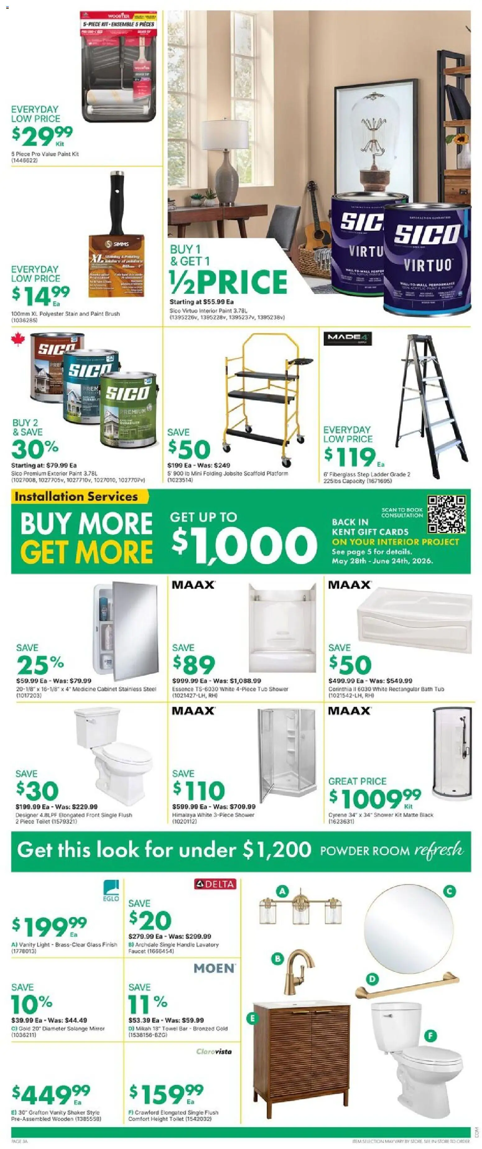 Kent flyer valid from 28.05.2026 | Page: 5 | Products: Powder, Brush, Cabinet, Mirror