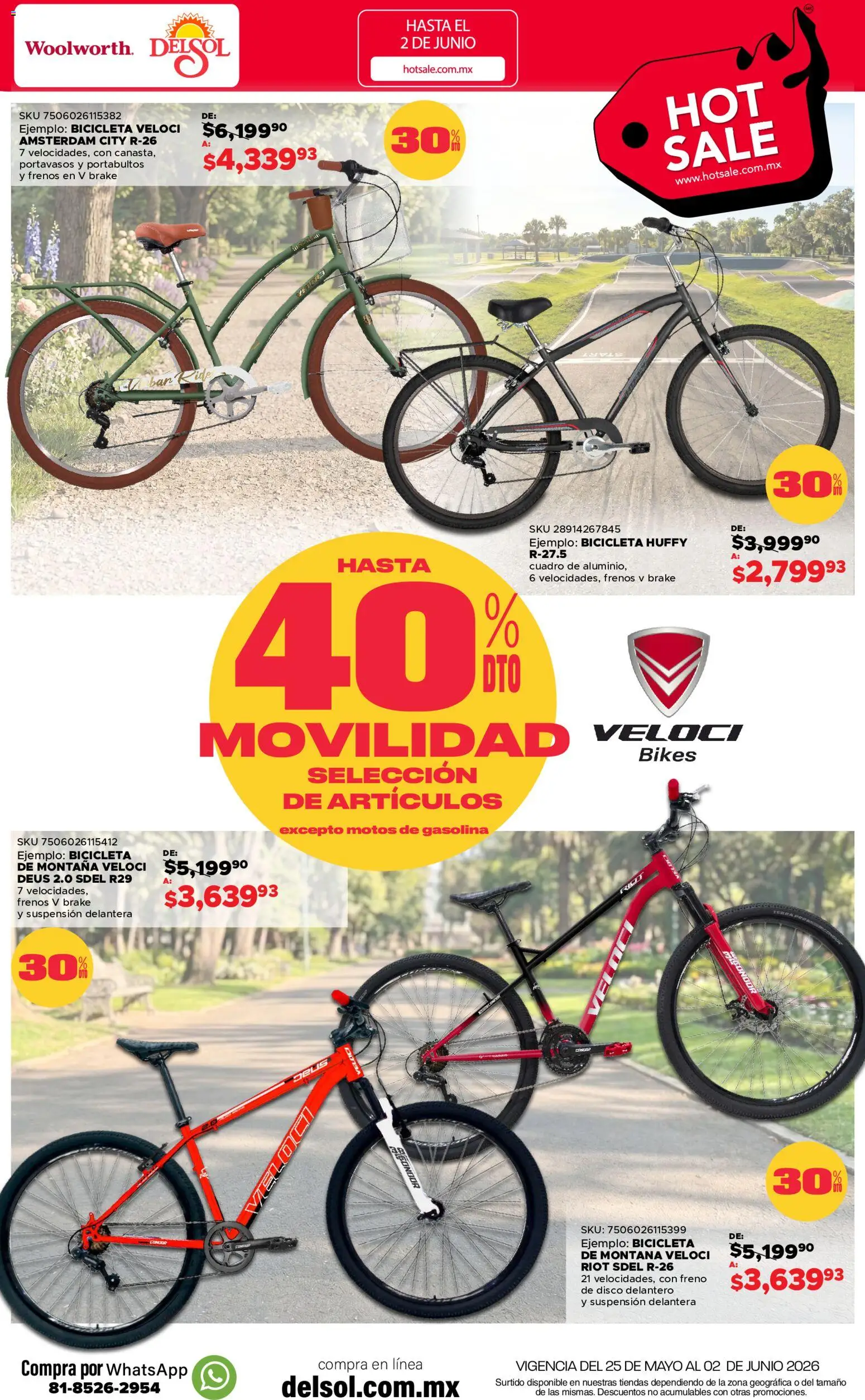 Nuevas ofertas de Del Sol y Woolworth válidas en toda la República Mexicana desde el 25.05.2026. ¡Encuentra las mejores ofertas en Del Sol y Woolworth Hot Sale! | Página: 14
