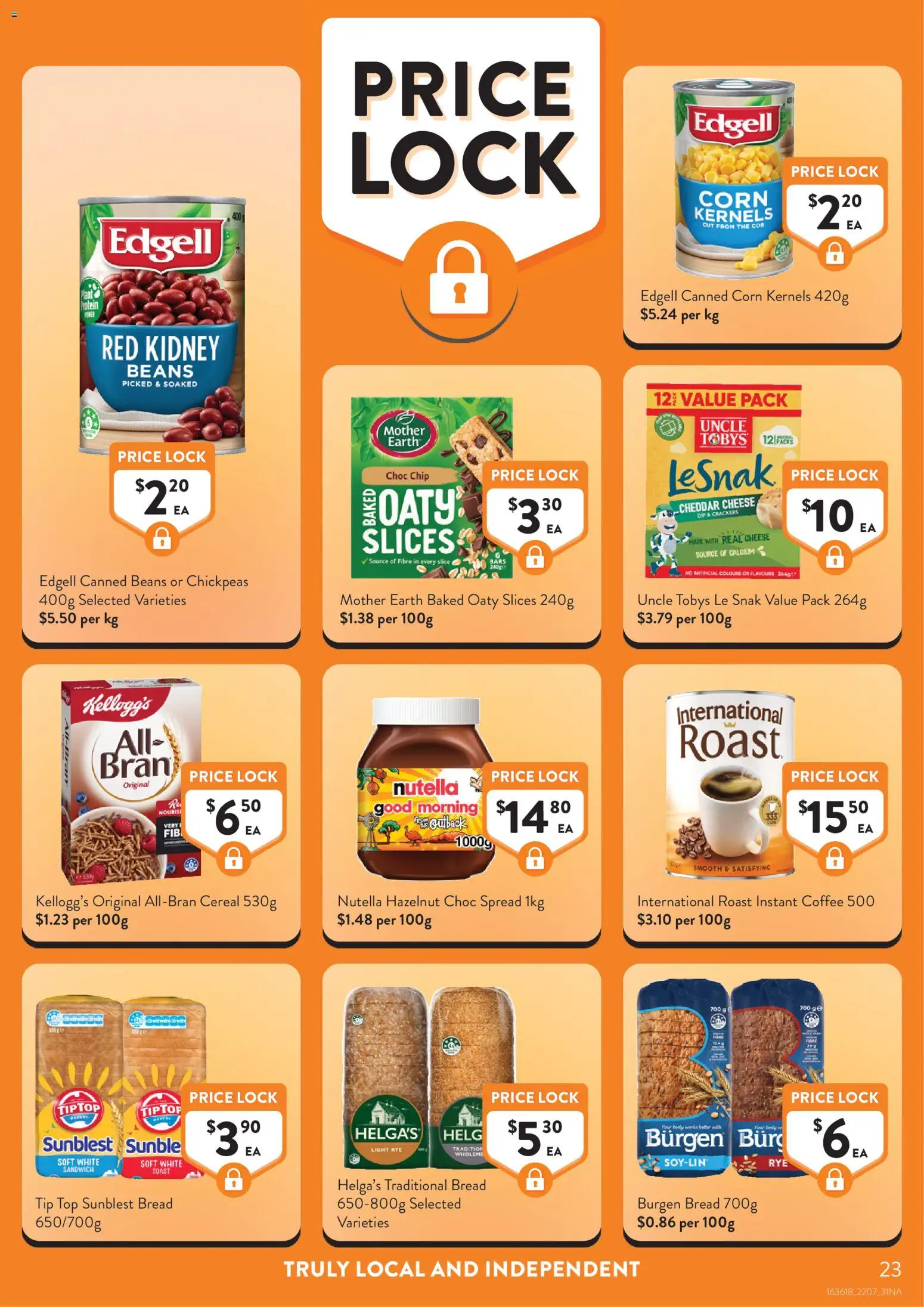 Foodworks catalogue - valid from 22/07/2026 | Page: 23 | Products: Bread, Nutella, Cereal, Rye