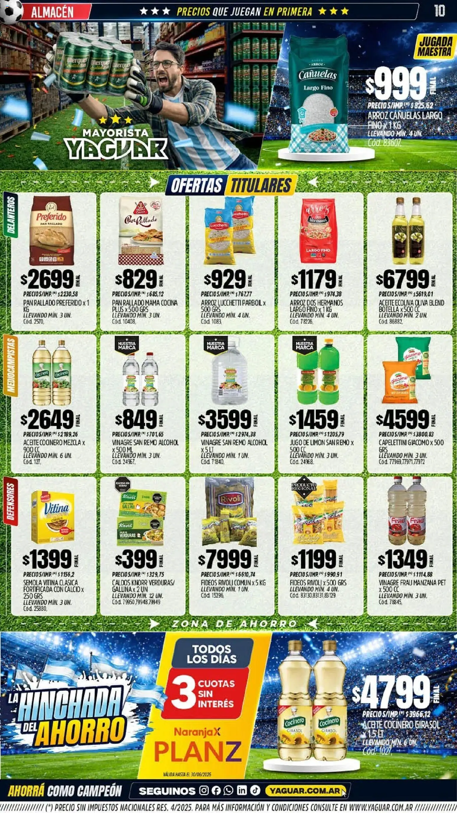 Yaguar - Oferta Semanal Salta │ válido desde el 08.06.2026 | Página: 11 | Productos: Botella, Cocina, Aceite, Oliva