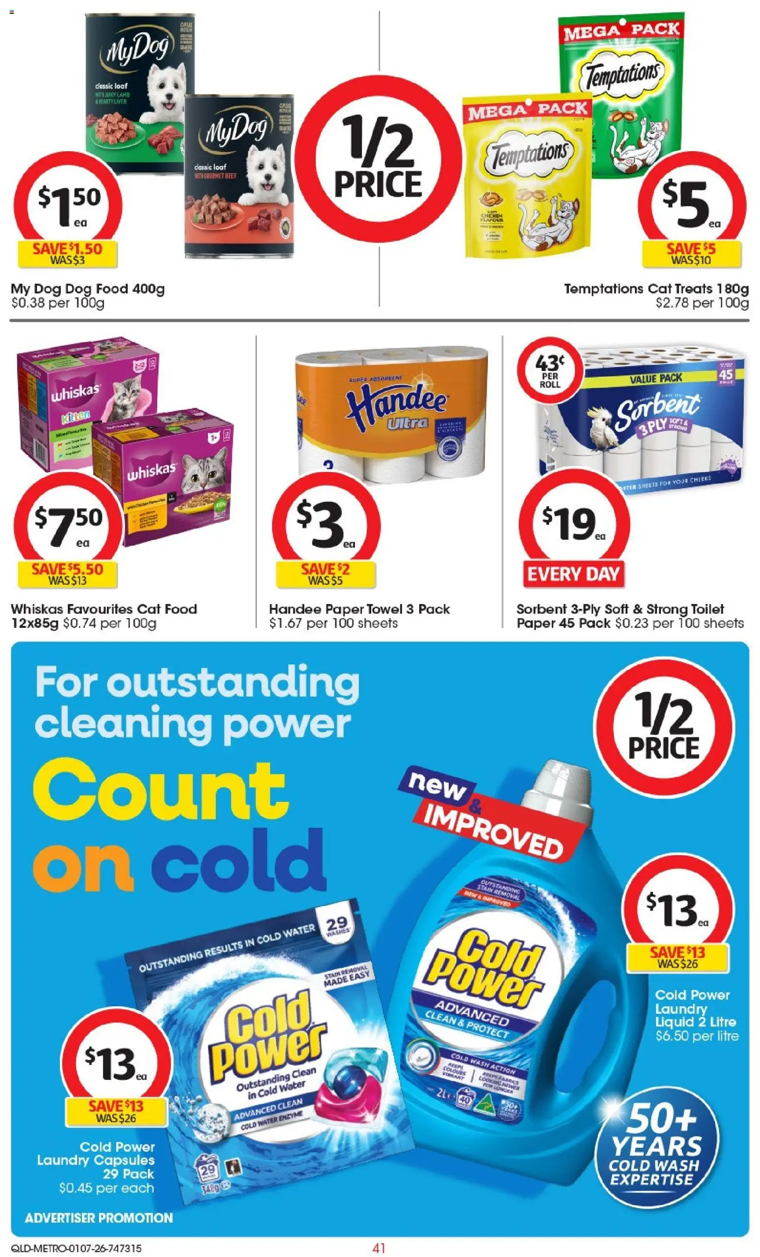 Coles catalogue - valid from 01/07/2026 | Page: 41 | Products: Toilet, Chicken, Beef, Water