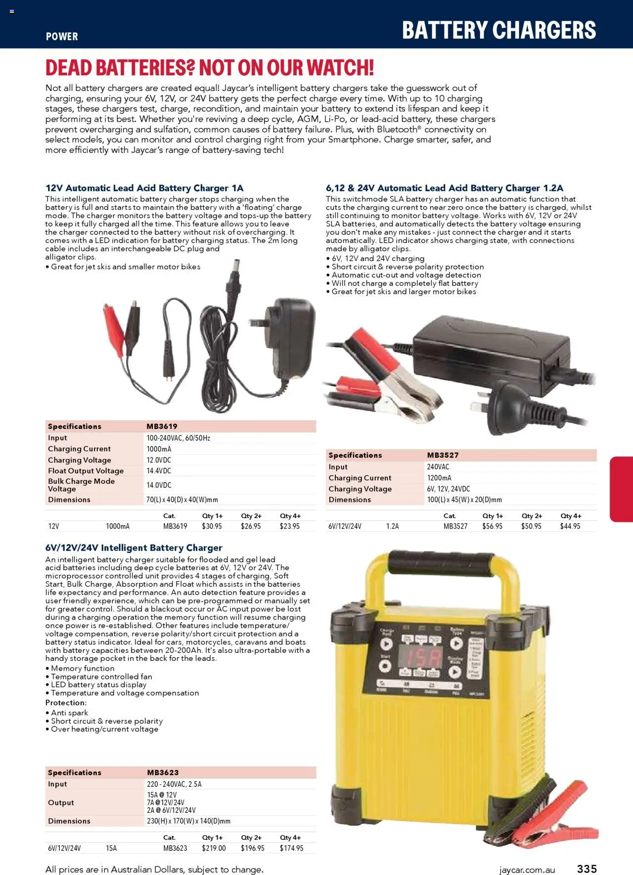 Jaycar catalogue - valid from 09.07.2025 | Page: 335 | Products: Batteries, Monitor, Cable, Fan