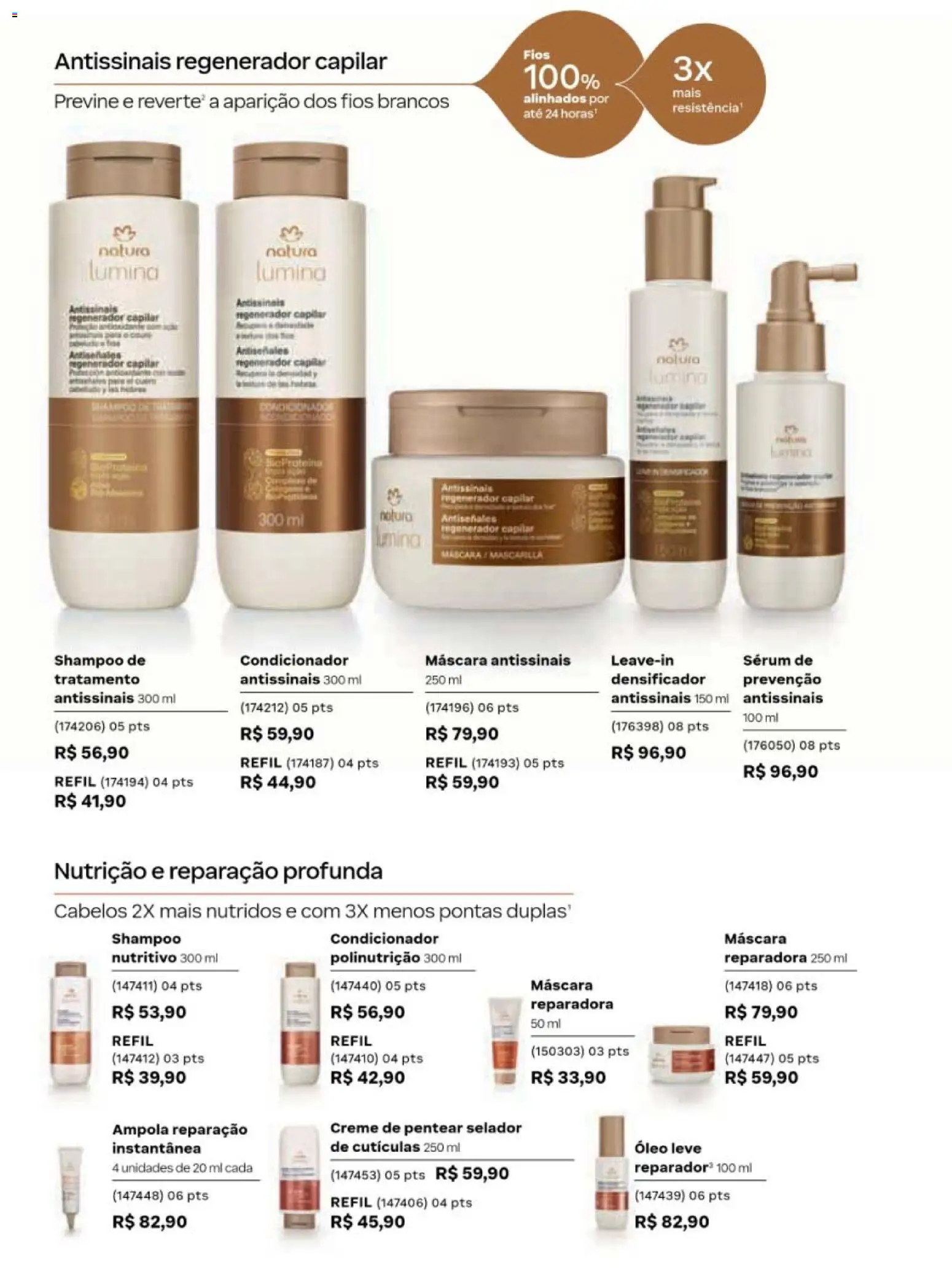 Natura Folheto - válido de 19/07/2026 | Página: 143 | Produtos: Shampoo, Condicionador, Selador, Óleo