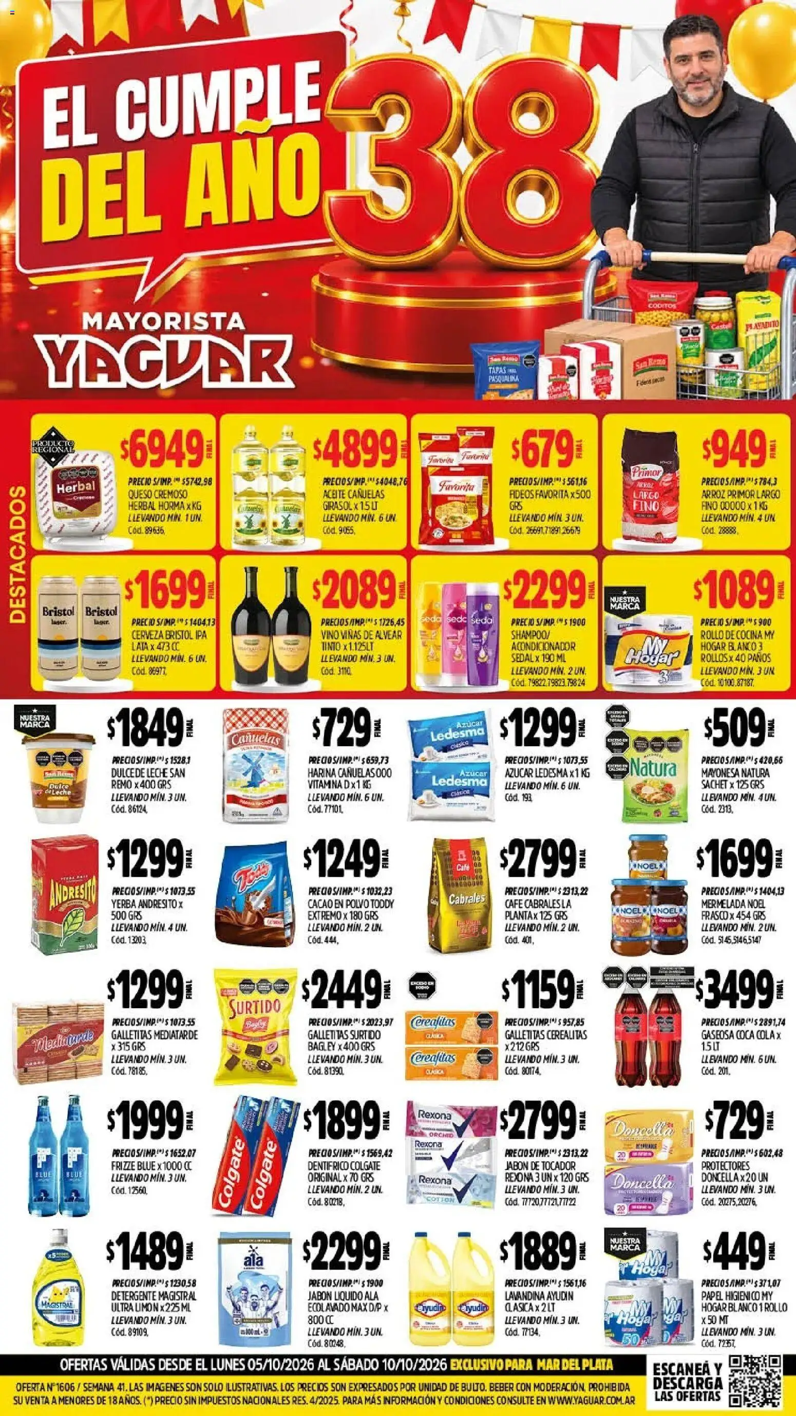 Yaguar - Oferta semanal Mar del Plata │ válido desde el 05/10/2026 | Página: 1