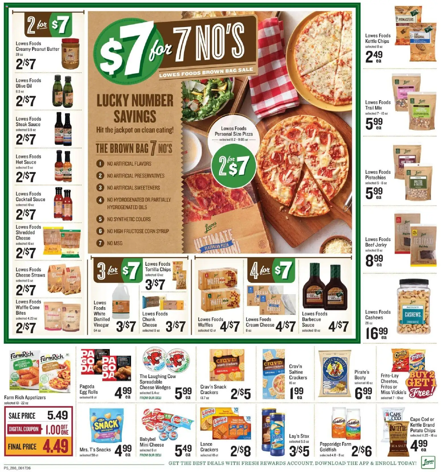 Lowes Foods Grand Opening - valid from 17.06.2026 | Page: 7 | Products: Vinegar, Cheese, Sauce, Bag