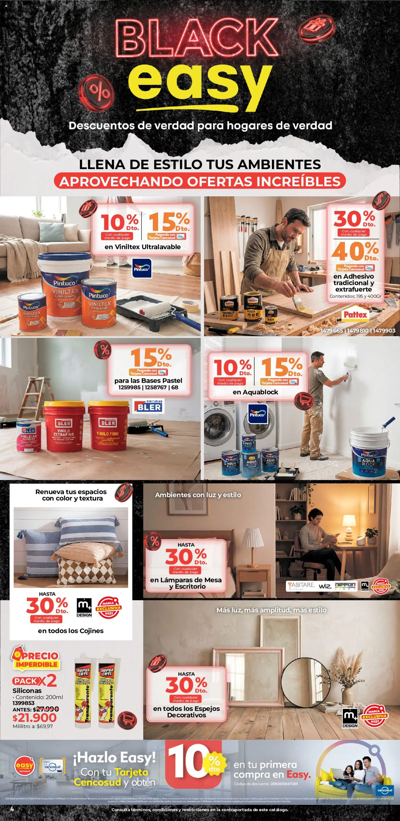 Easy revista - valida desde el 25.05.2026 | Página: 4 | Productos: Esponja, Banco, Mesa, Cesta